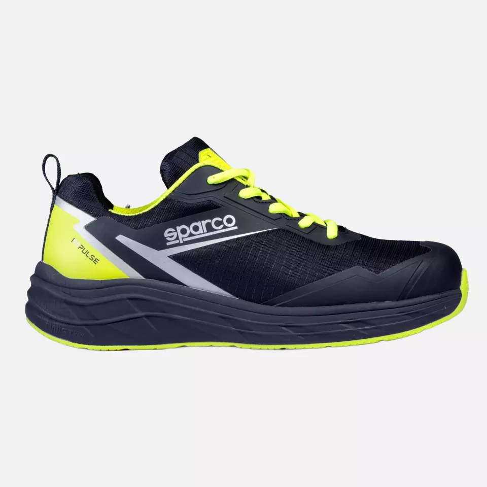 Sparco BTB0013B0-N23, Impulse George Safety Shoes ESD S3S SR FO HRO, Marine Blue/Fluorescent Yellow, image 3, gallery thumbnail