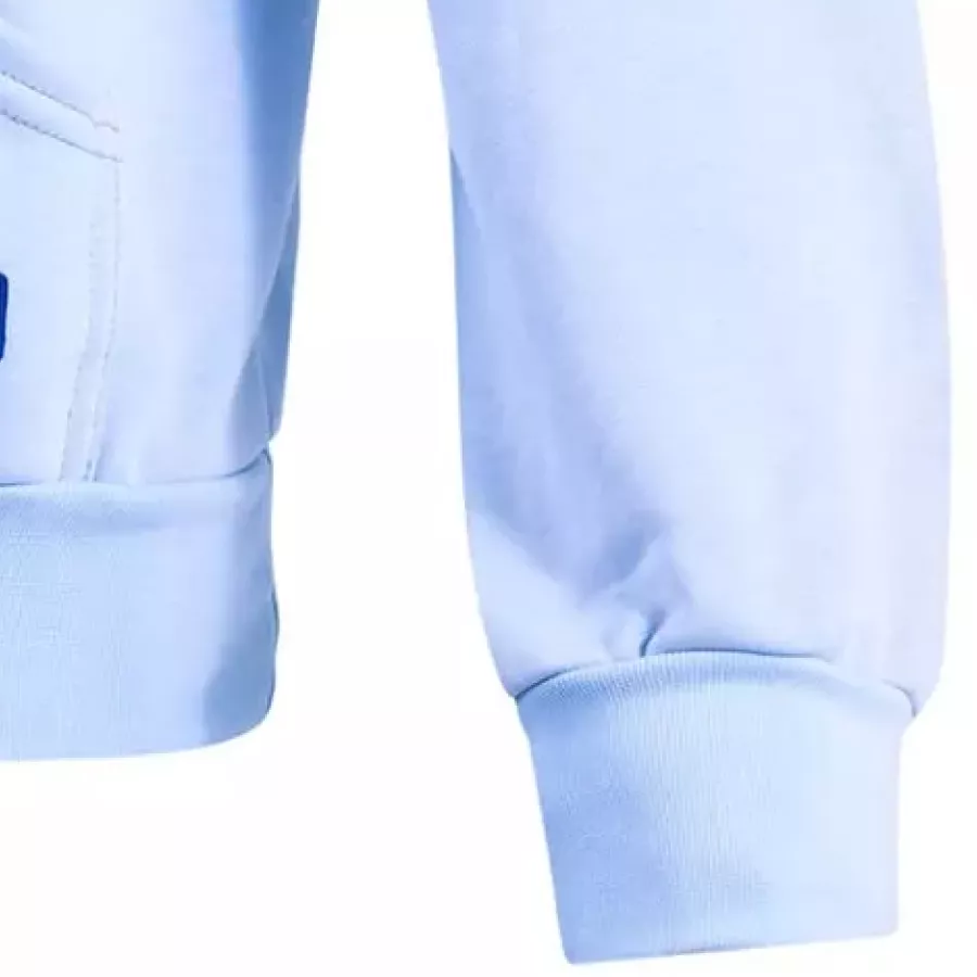 **Elastische Rippbündchen** halten die Wärme und sorgen den ganzen Tag über für einen passgenauen, bequemen Sitz.