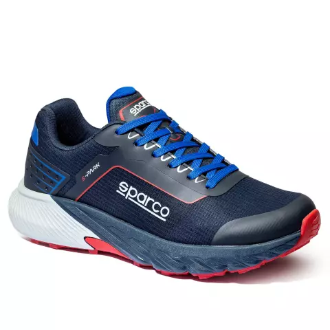 Sparco S-Park Safety Shoes O1, Navy Blue/Red