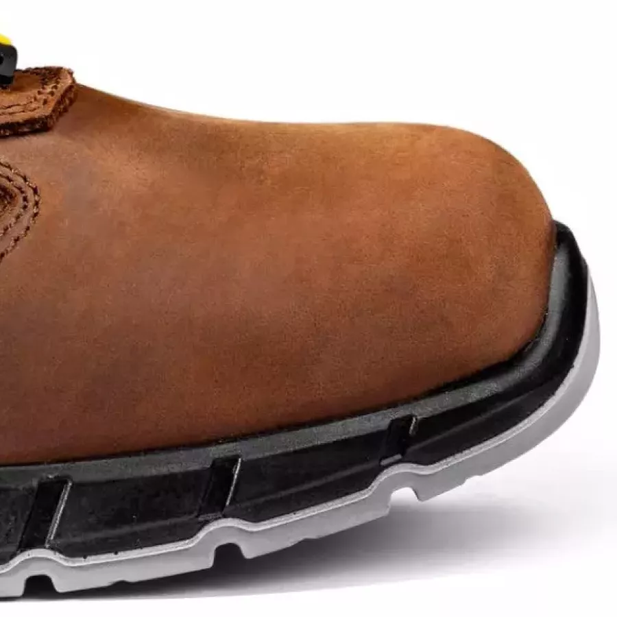 **Fiberglass Toe Cap** shields your feet while keeping the shoe lightweight and comfortable.