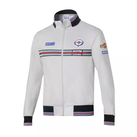 Sparco Martini Racing Full Zip Sweatshirt, Grey
