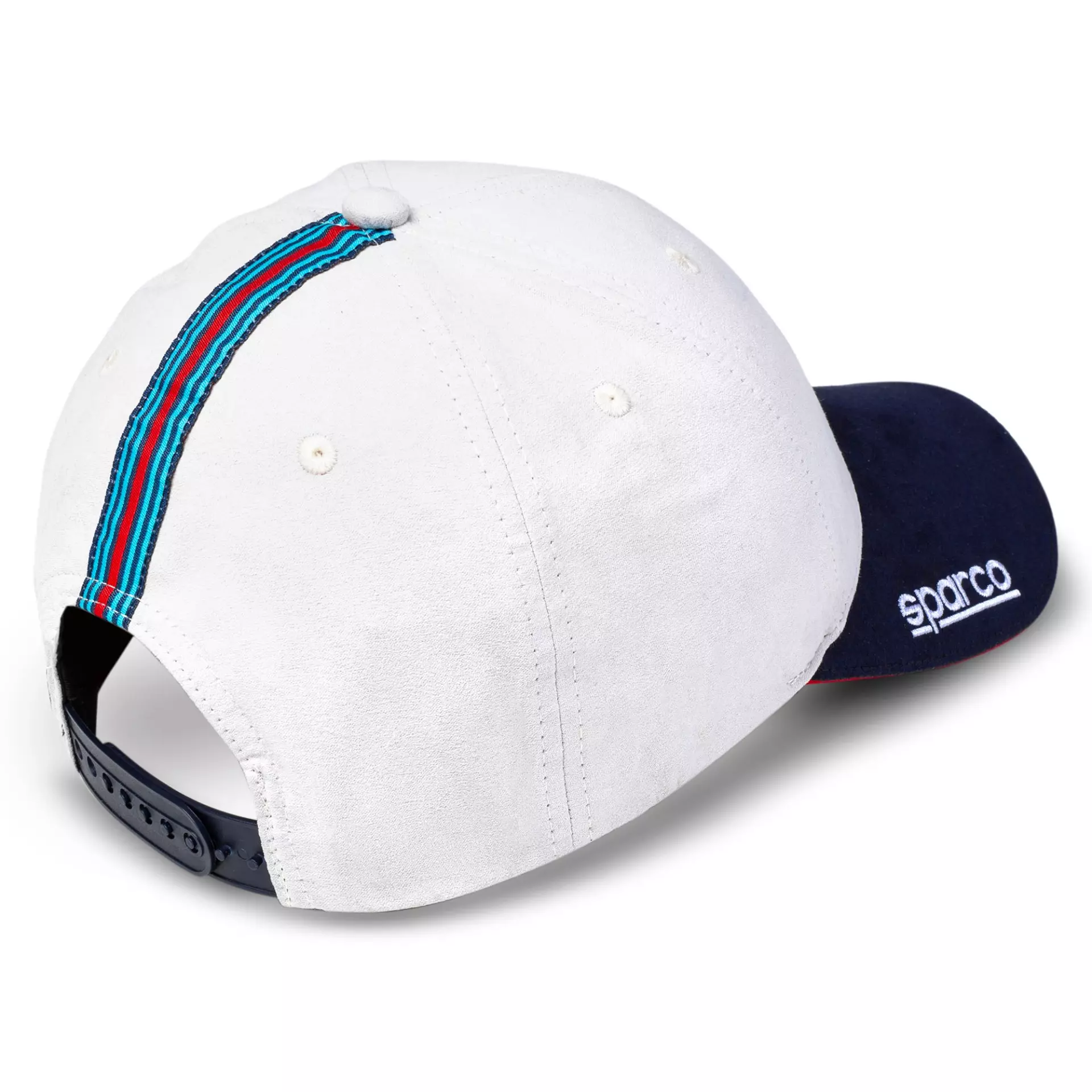 Sparco 01341MRBI, Martini-R Cap Side Logo, White/Blue, image 2