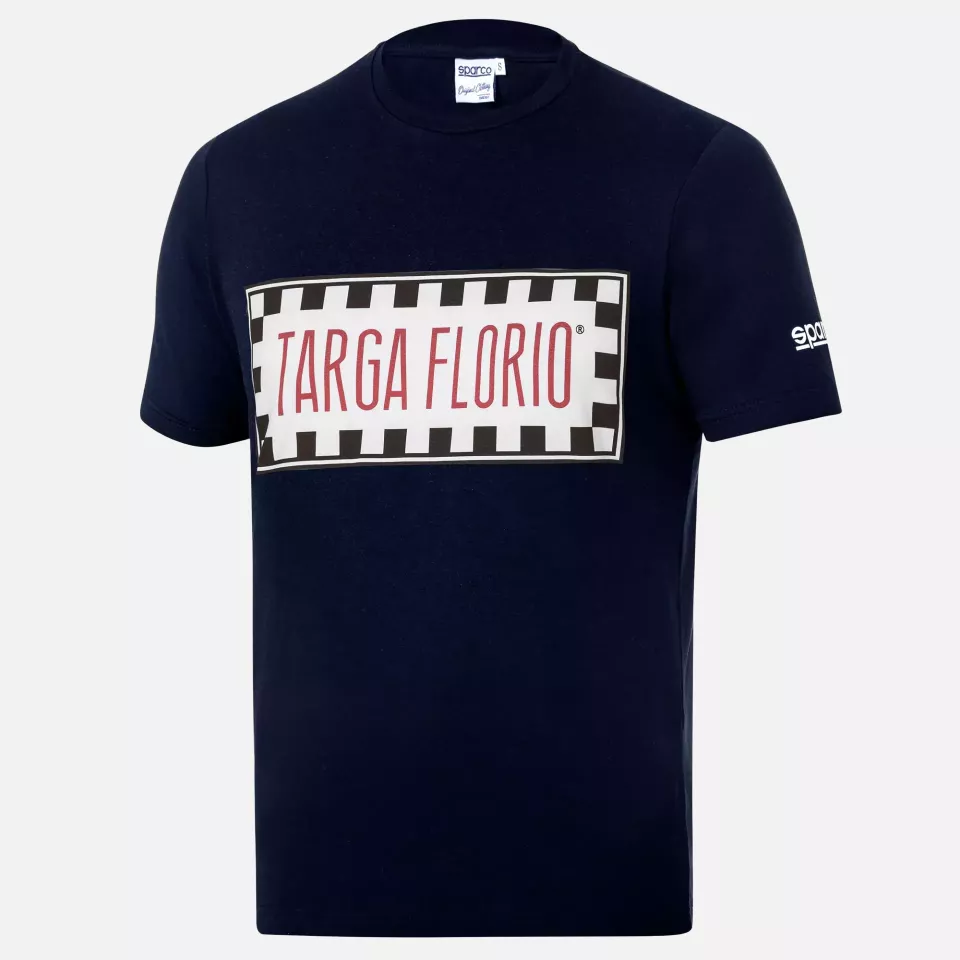Sparco 013039TF-BM, Targa Florio T-Shirt, Navy Blue, image 1, gallery thumbnail