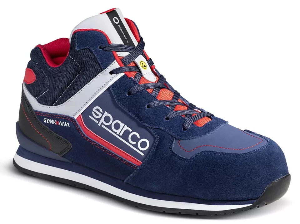 Sparco 07536BMRS, Gymkhana Olympus Sicherheitsschuhe ESD S3 SRC HRO, Marineblau/Rot, image 1, gallery thumbnail