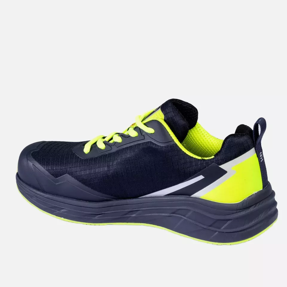 Sparco BTB0013B0-N23, Impulse George Safety Shoes ESD S3S SR FO HRO, Marine Blue/Fluorescent Yellow, image 2, gallery thumbnail