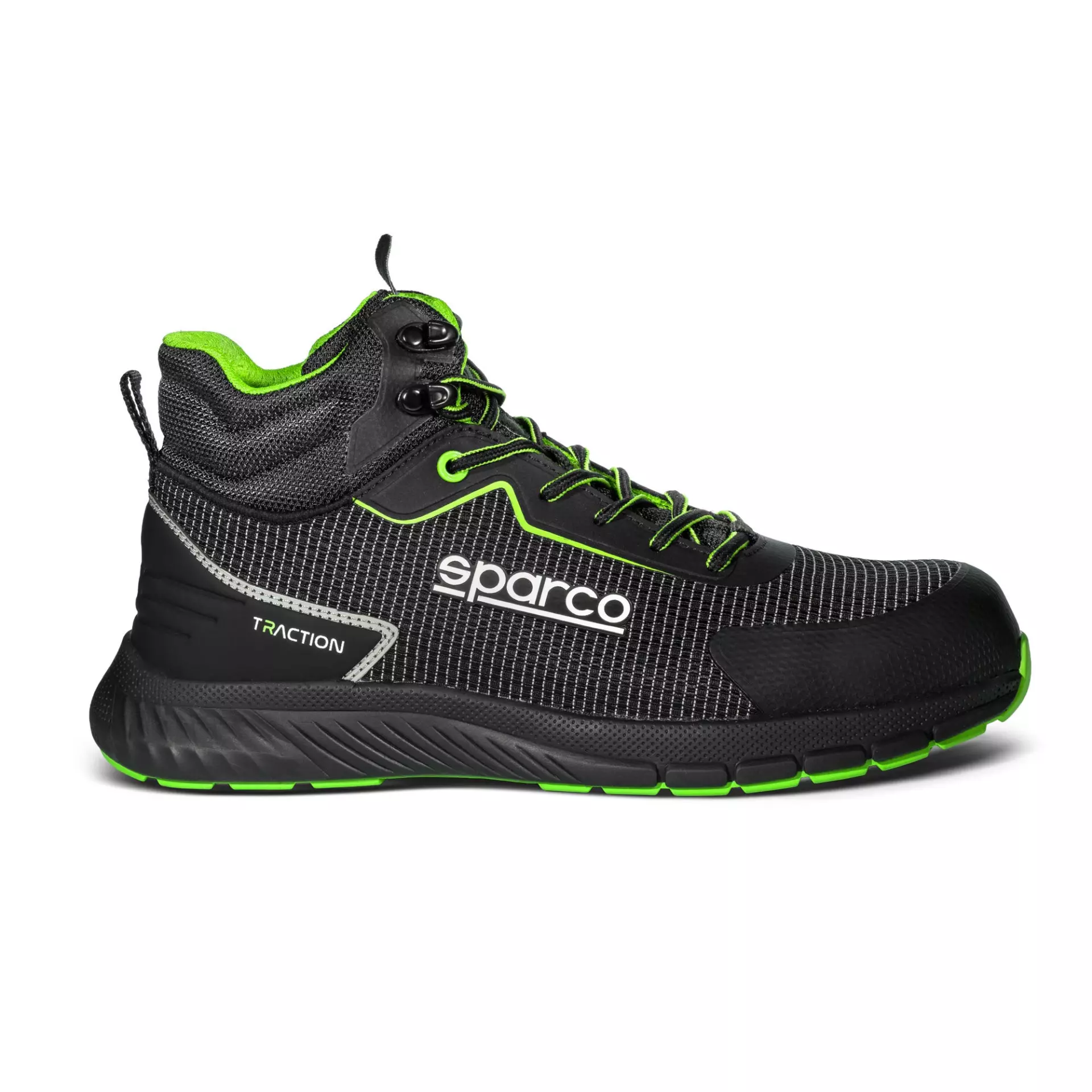 Sparco BTB0029B0-K15, TRACTION-H Safety Shoes S3S SR, Black/Fluorescent Green, image 3