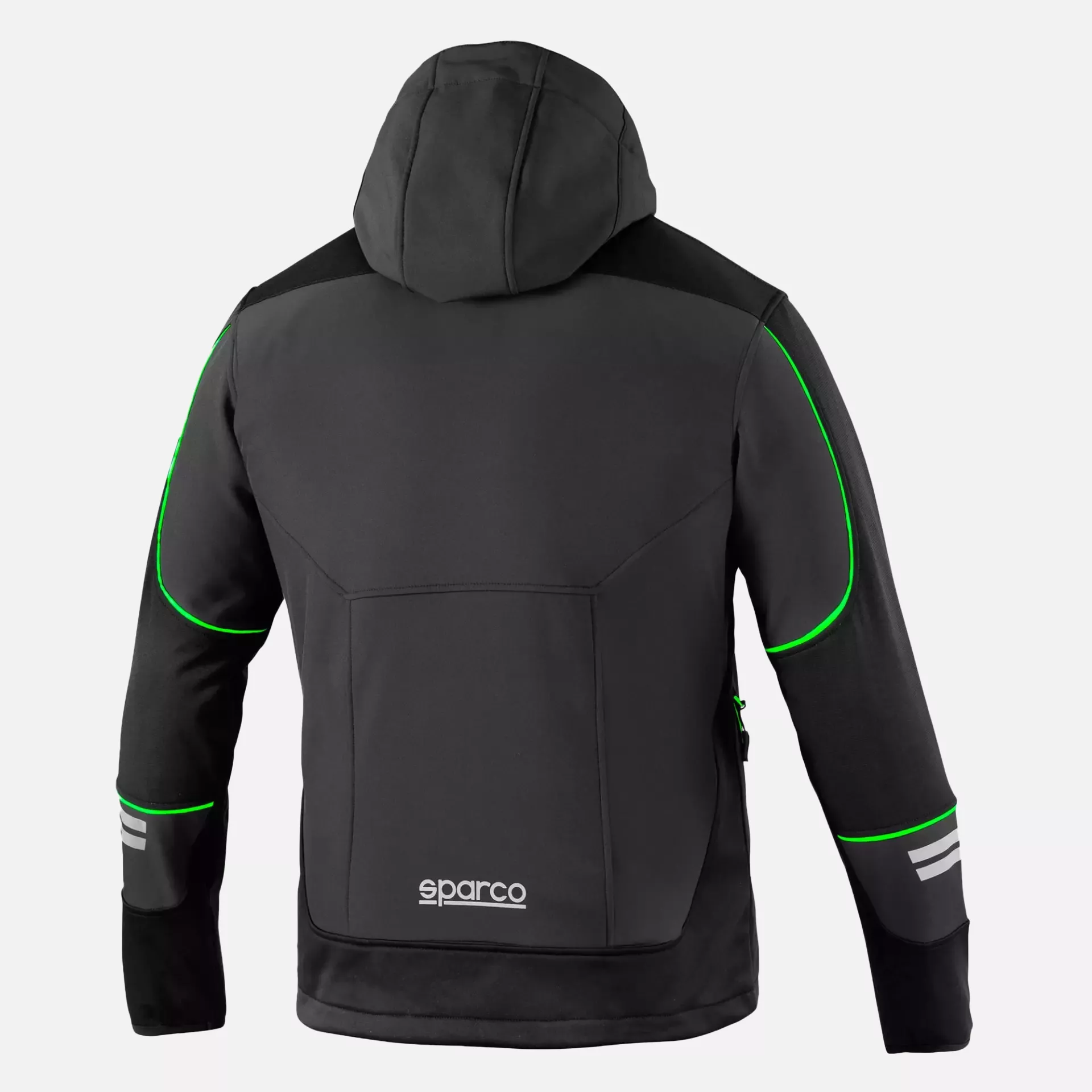 Sparco 02412-GSVF, York Tech Soft-Shell Jacket, Black/Green, image 2