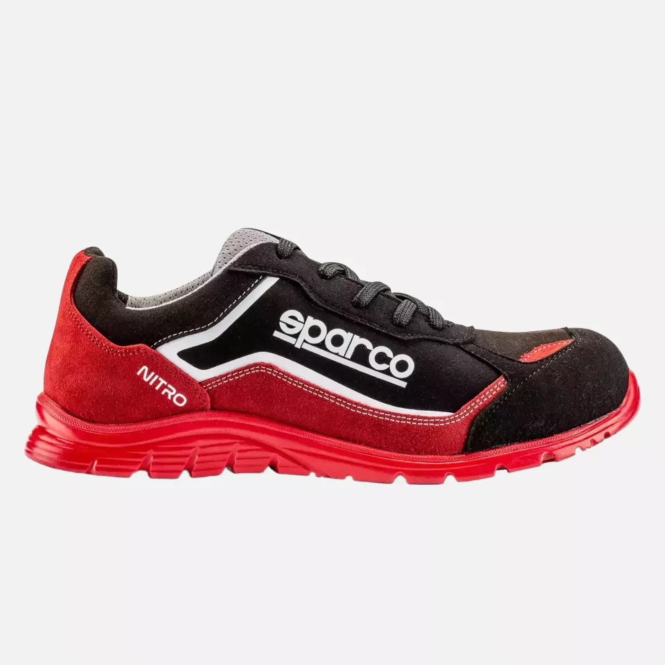 Sparco 07522RSNR, Nitro Marcus Saftey Shoes ESD S3 SRC, Red/Black, image 2, gallery thumbnail