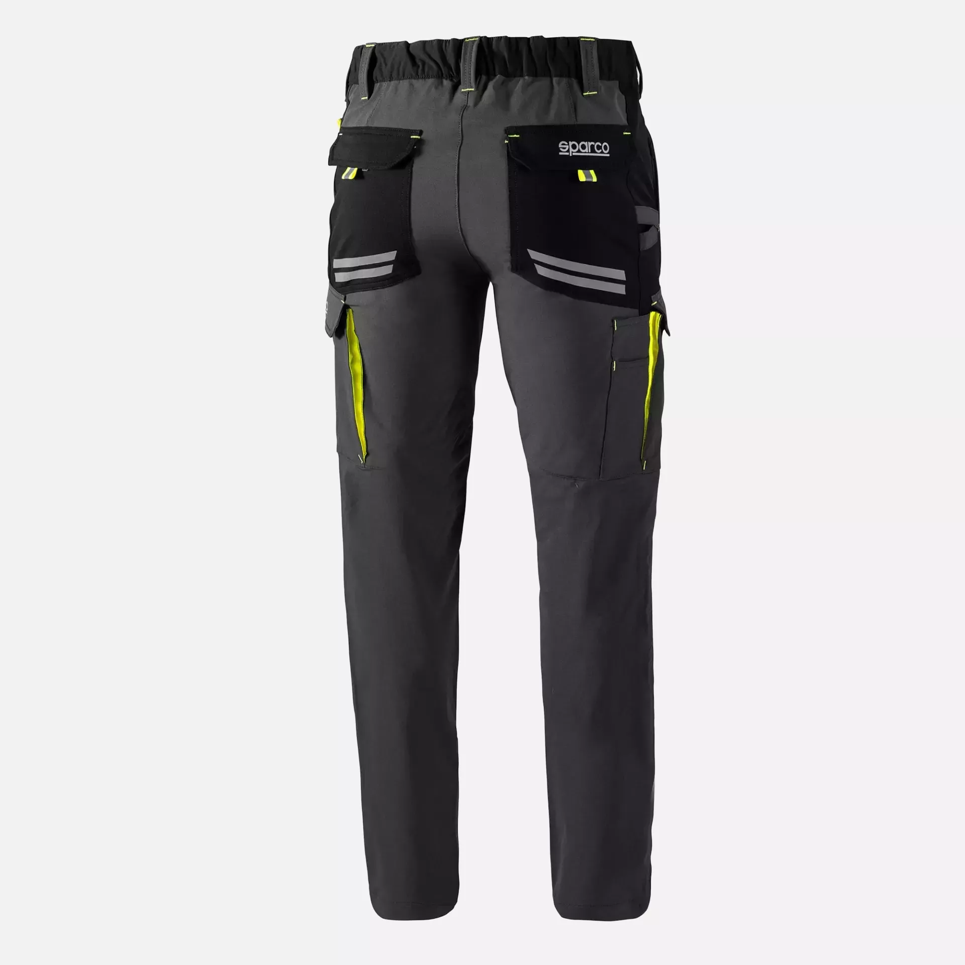 Sparco 02417GSGF, Oregon Tech Trousers, Gray/Yellow, image 2