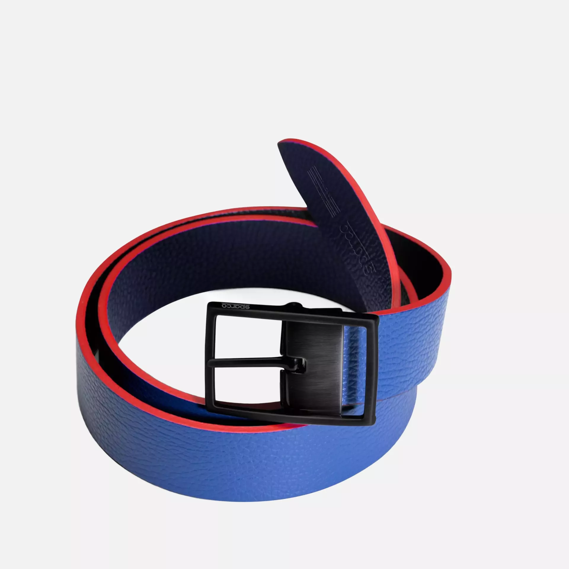 Sparco 099149MR, Martini-R Reversible Belt, Blue/Black Leather, image 2