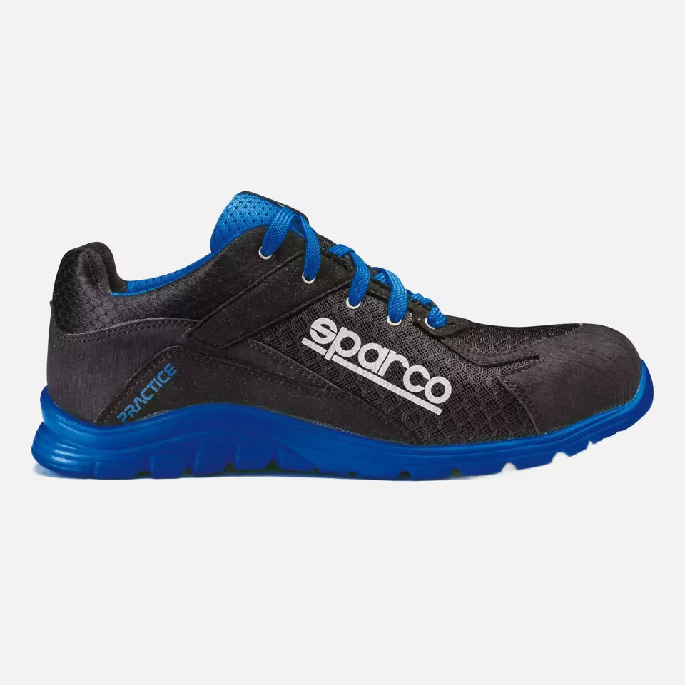 Sparco 07517NRAZ, Practice Nelson Saftey Shoes ESD S1P SRC, Black/Blue, image 1, gallery thumbnail