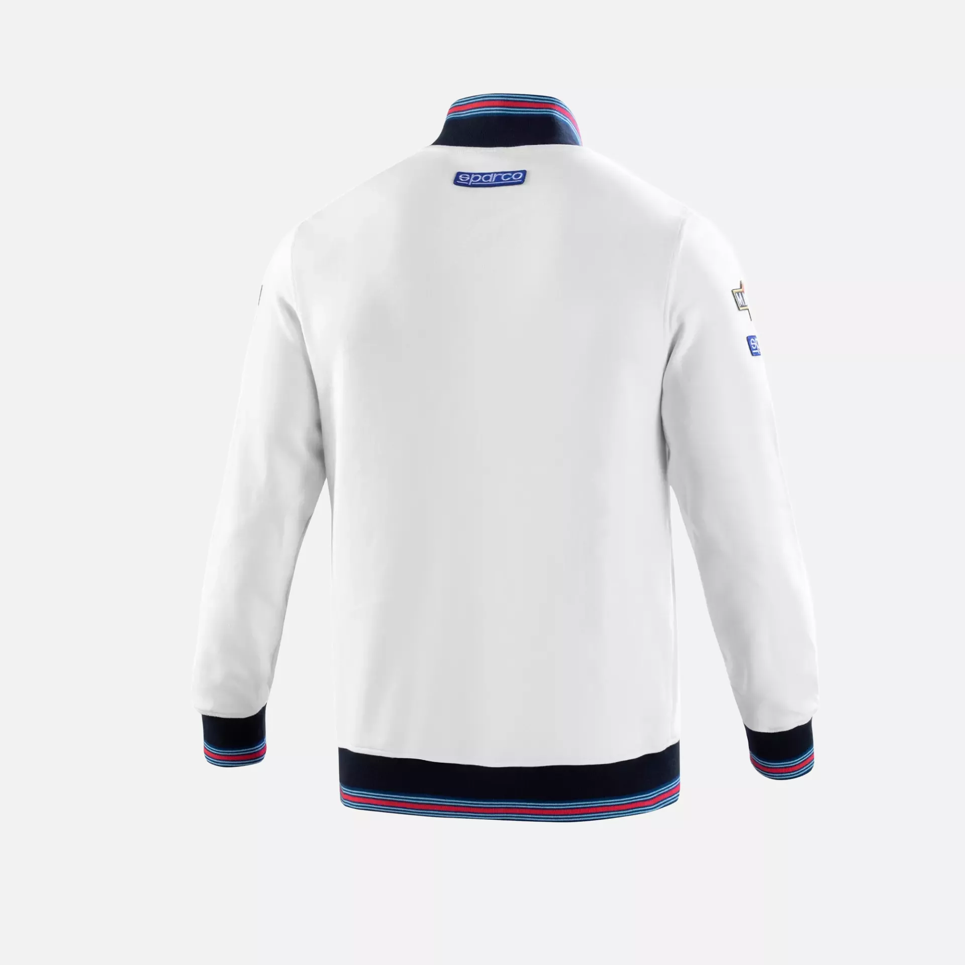 Sparco 01278MR-BI, Martini Racing Full Zip Sweatshirt, White/Navy, image 2