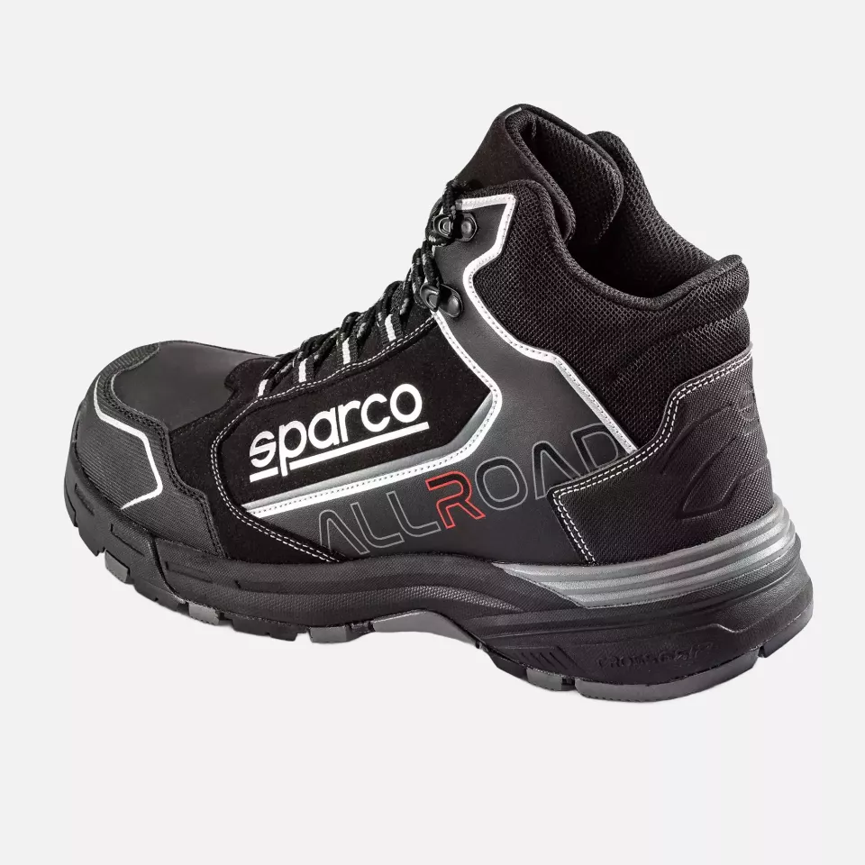 Sparco 07529NRNR, Allroad Okayama Saftey Shoes ESD S3S SR FO HRO, Black, image 2, gallery thumbnail