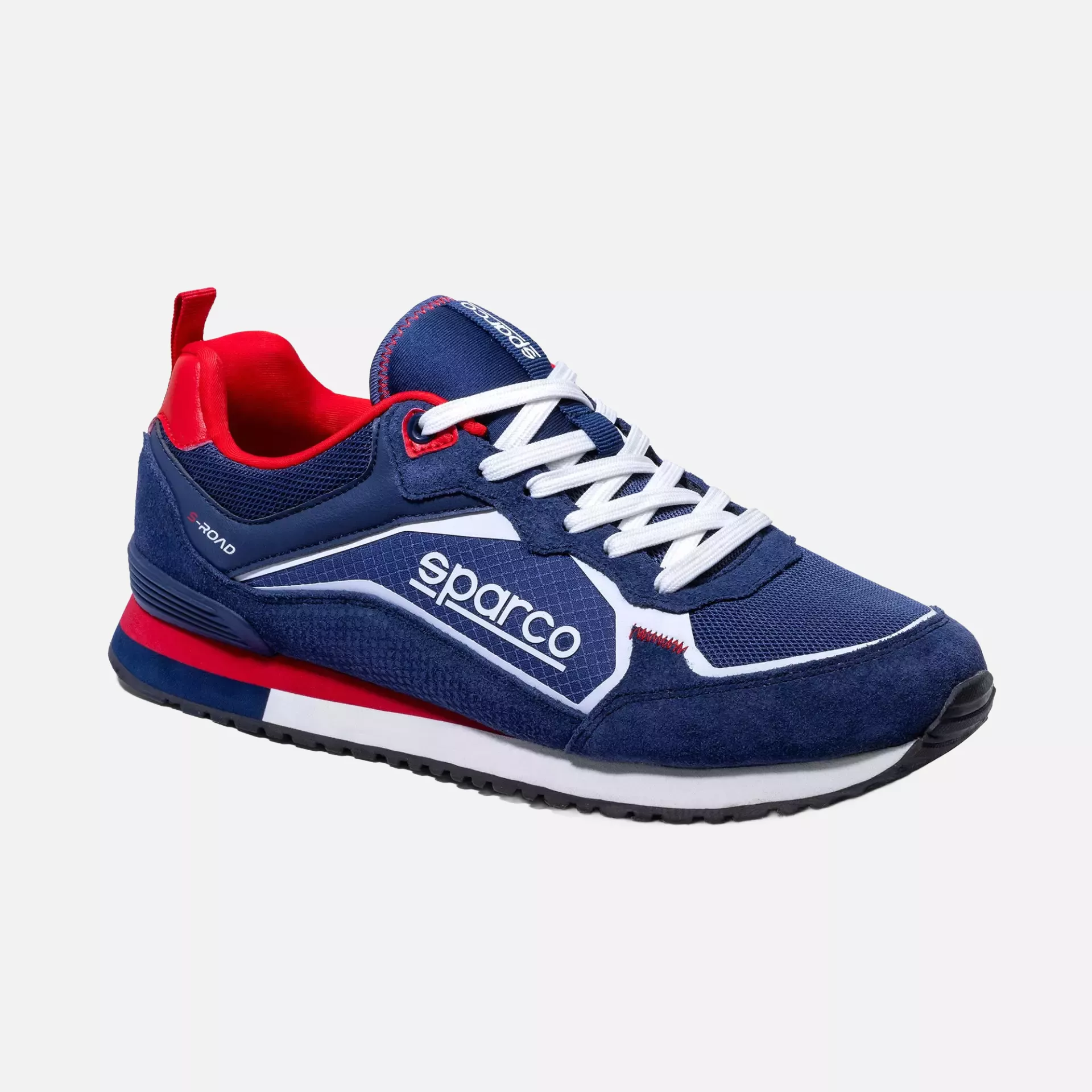 Sparco BMB0001B0-N31, S-Road Shoes, Navy Blue/Red, image 1