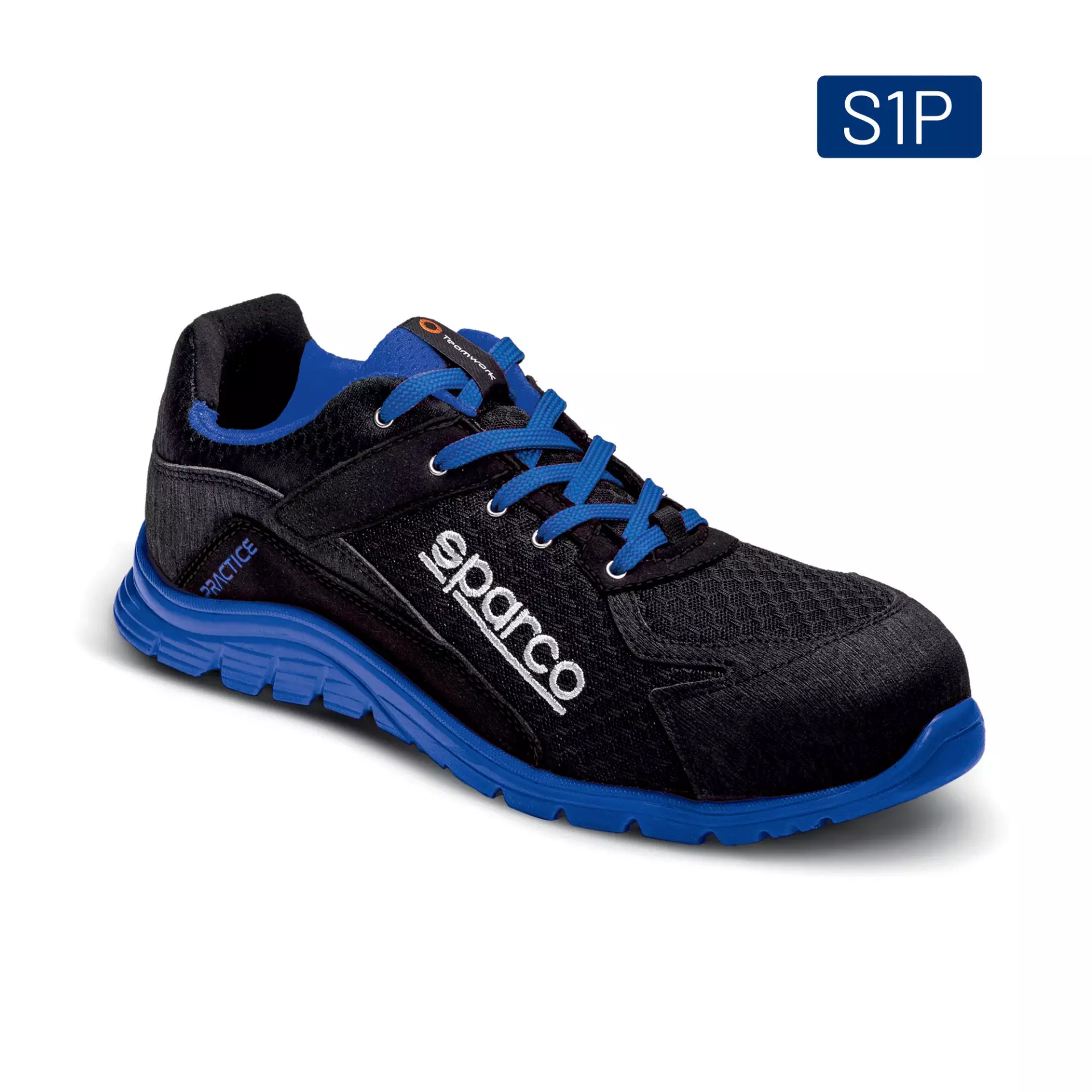 Sparco 07517NRAZ, Practice Nelson Safety Shoes ESD S1P SRC, Black/Blue, image 3