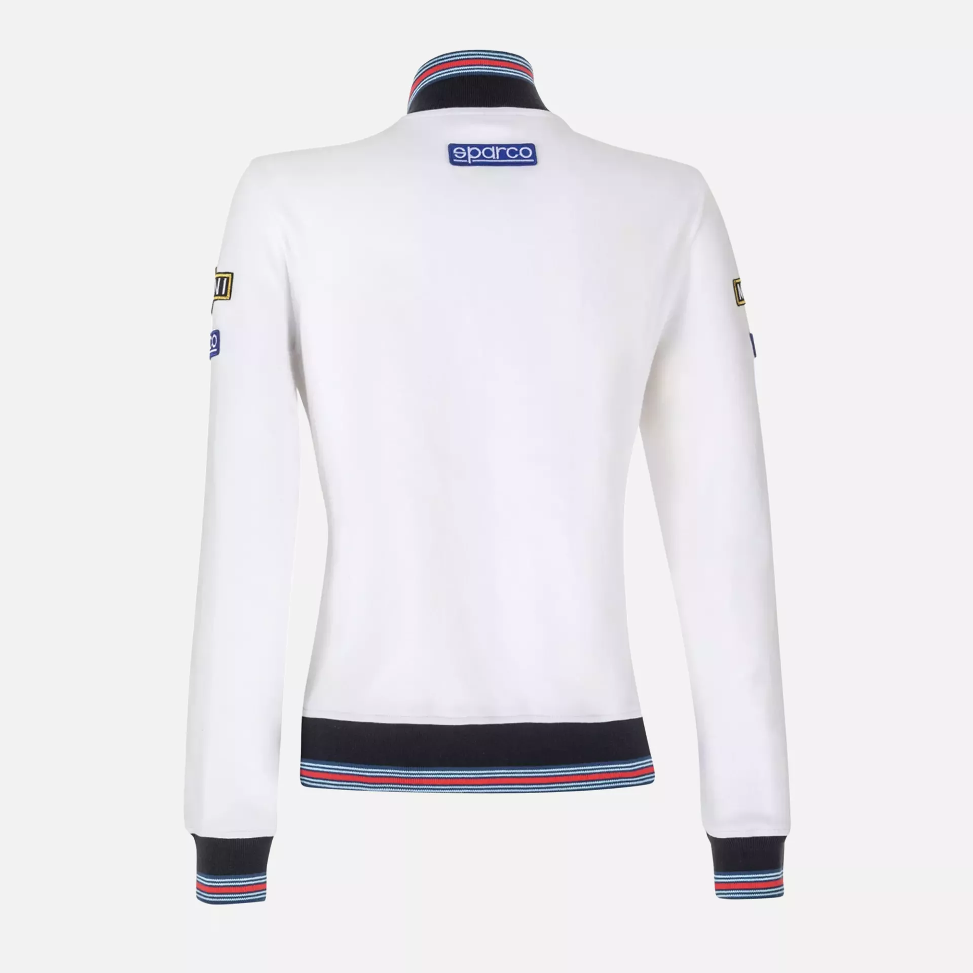 Sparco 013033MR-BI, Martini Racing Women's Full Zip Sweatshirt, White, image 2