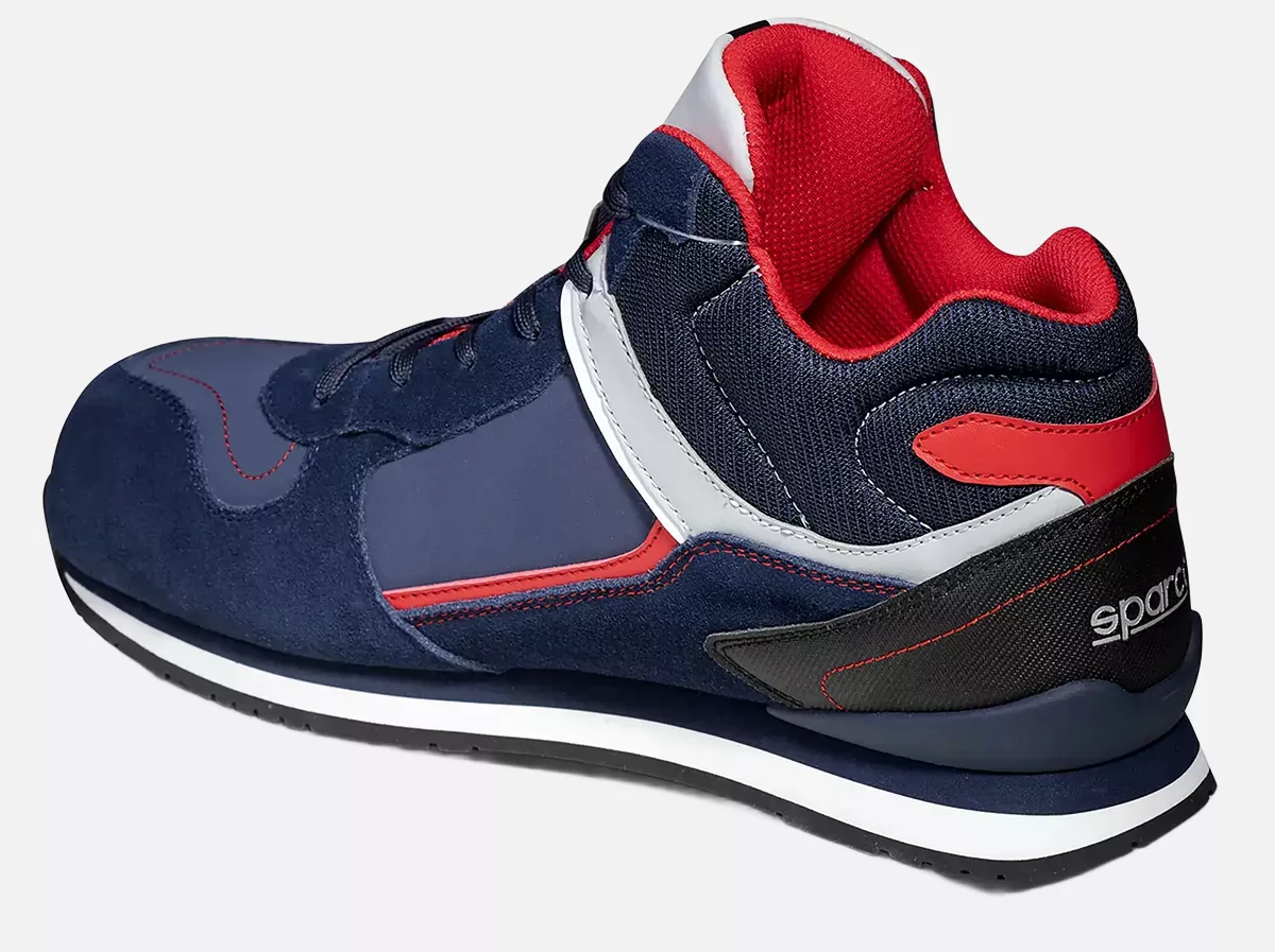 Sparco 07536BMRS, Gymkhana Olympus Saftey Shoes ESD S3 SRC HRO, Navy Blue/Red, image 6