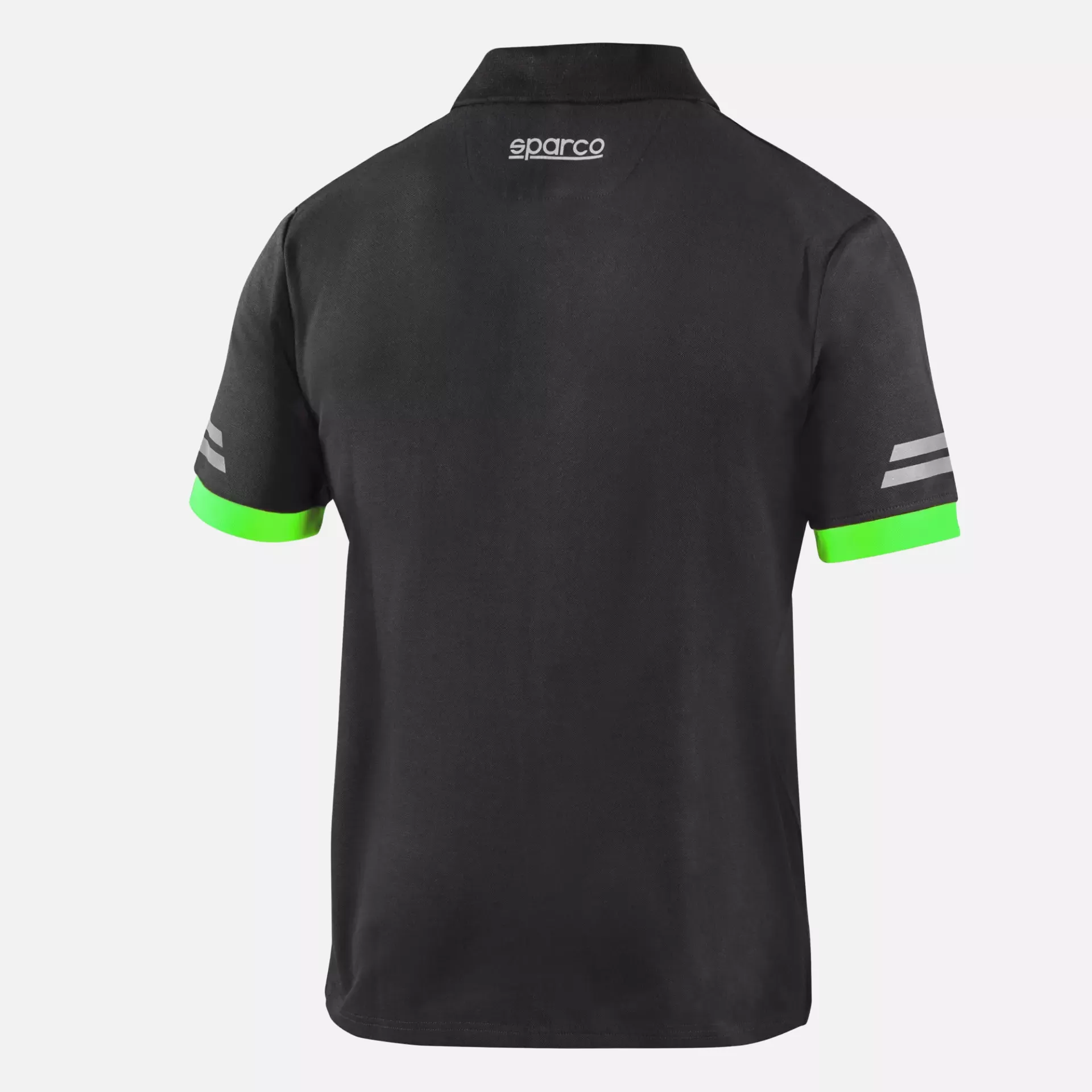 Sparco 02415-GSVF, Toledo Tech Polo Shirt, Dark Grey/Fluorescent Green, image 2