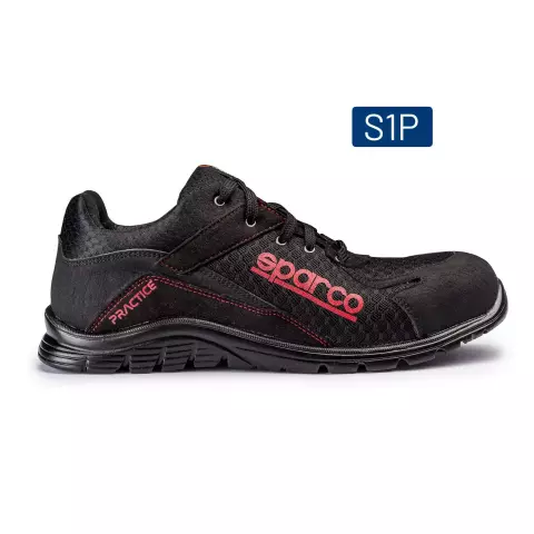 Sparco Practice Nigel Saftey Shoes ESD S1P SRC, Black