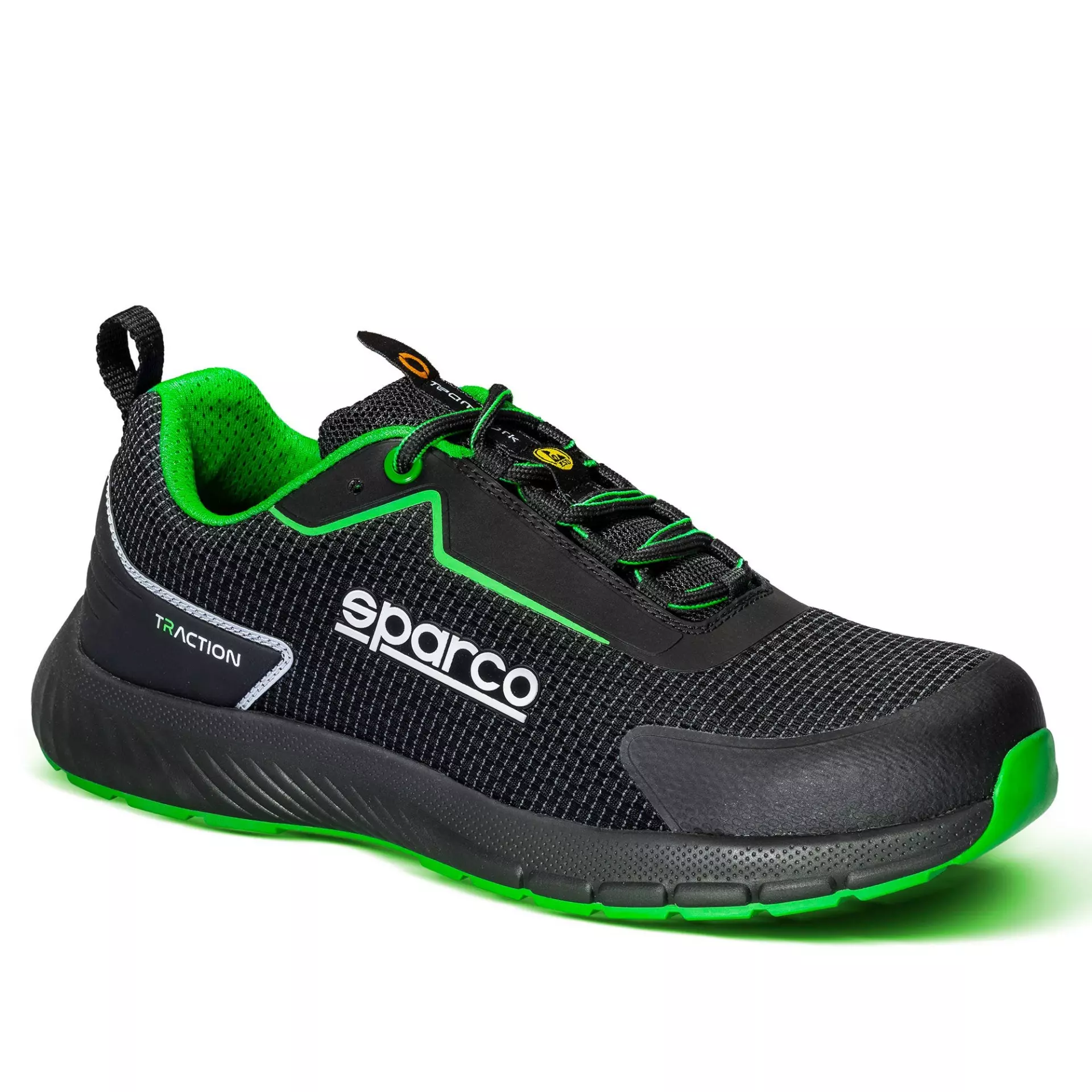 Sparco BTB0002B0-K15, Traction Safety Shoes S1PS, Black/Green, image 1