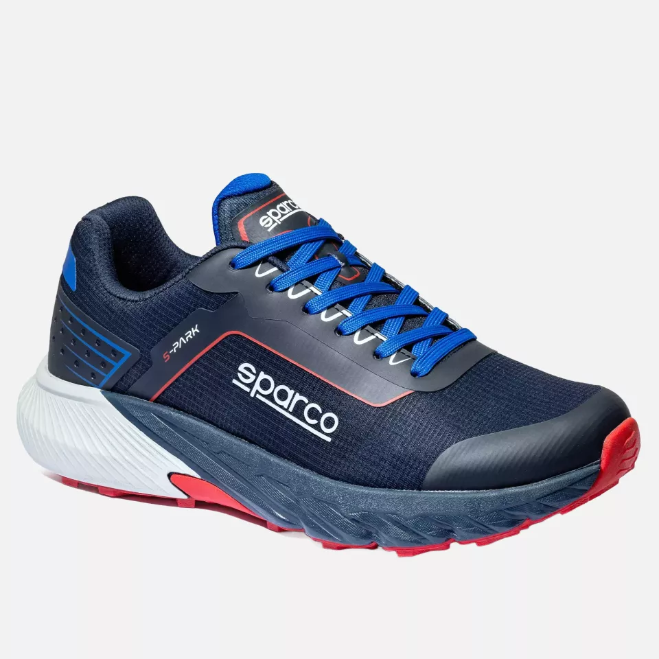 Sparco BTB0007B0-N31, S-Park Safety Shoes O1, Navy Blue/Red, image 1, gallery thumbnail