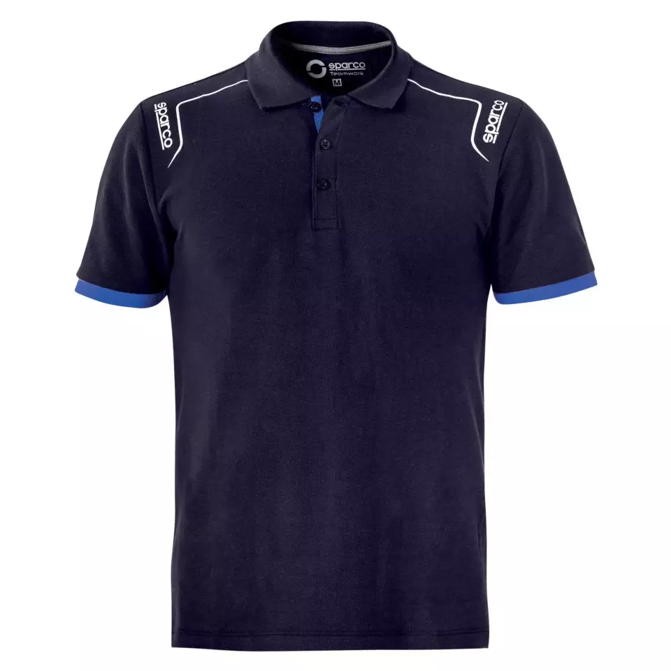 Sparco 02407BM, Portland Tech Stretch Polo, Navy Blue, image 1, gallery thumbnail