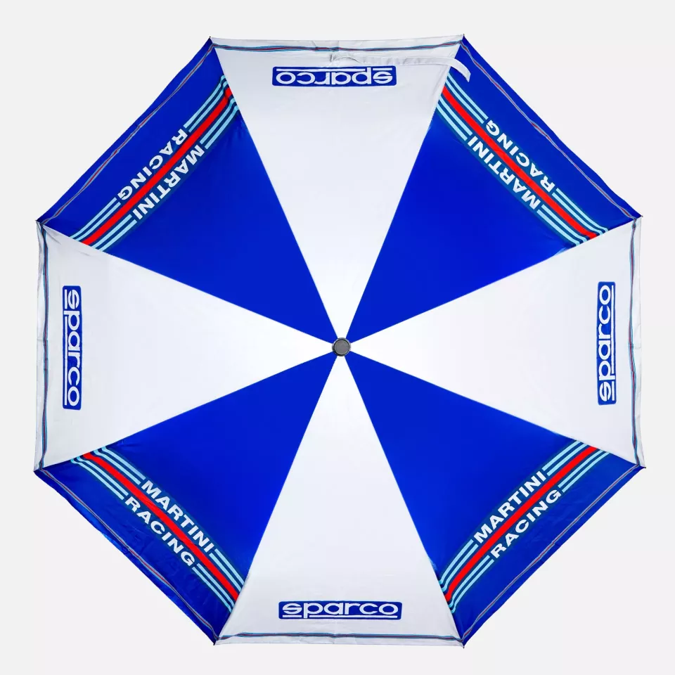 Sparco 099099MR, Martini-R Foldable Umbrella, Blue/White, image 2, gallery thumbnail