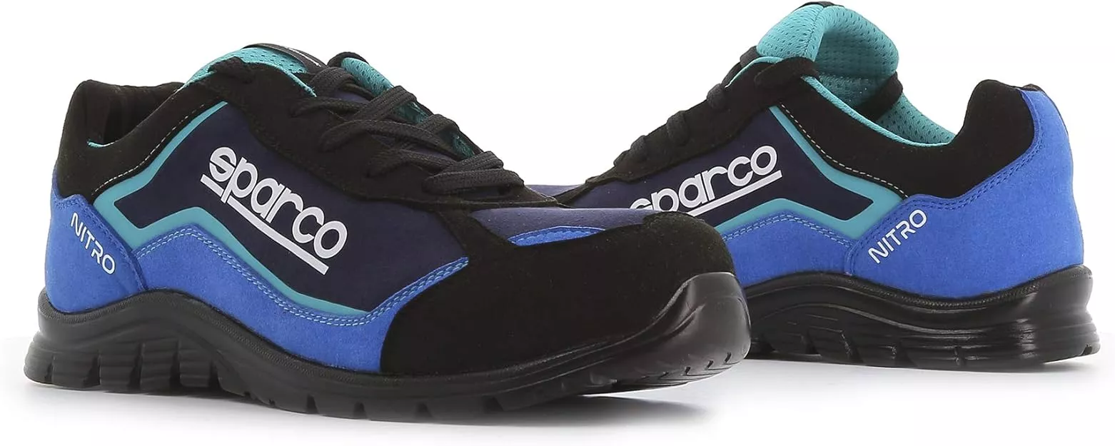 Sparco 07522NRAZ, Nitro Petter Sicherheitsschuhe ESD S3 SRC, Schwarz/Blau, image 2