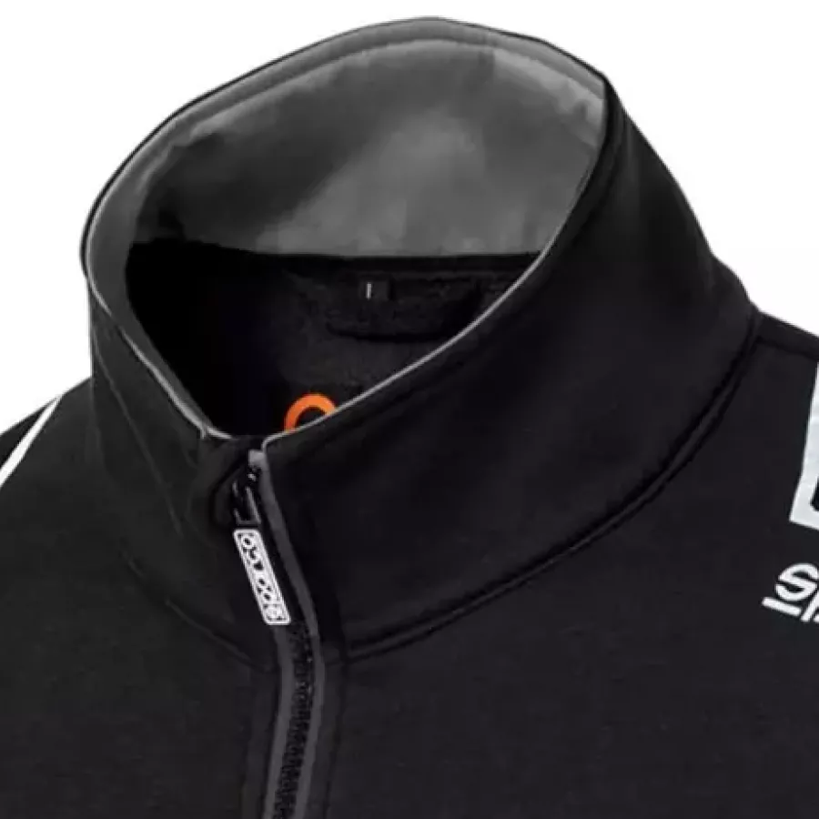 **Stand-Up Collar** provides a sleek, protective fit that keeps warmth close and adds a polished look.