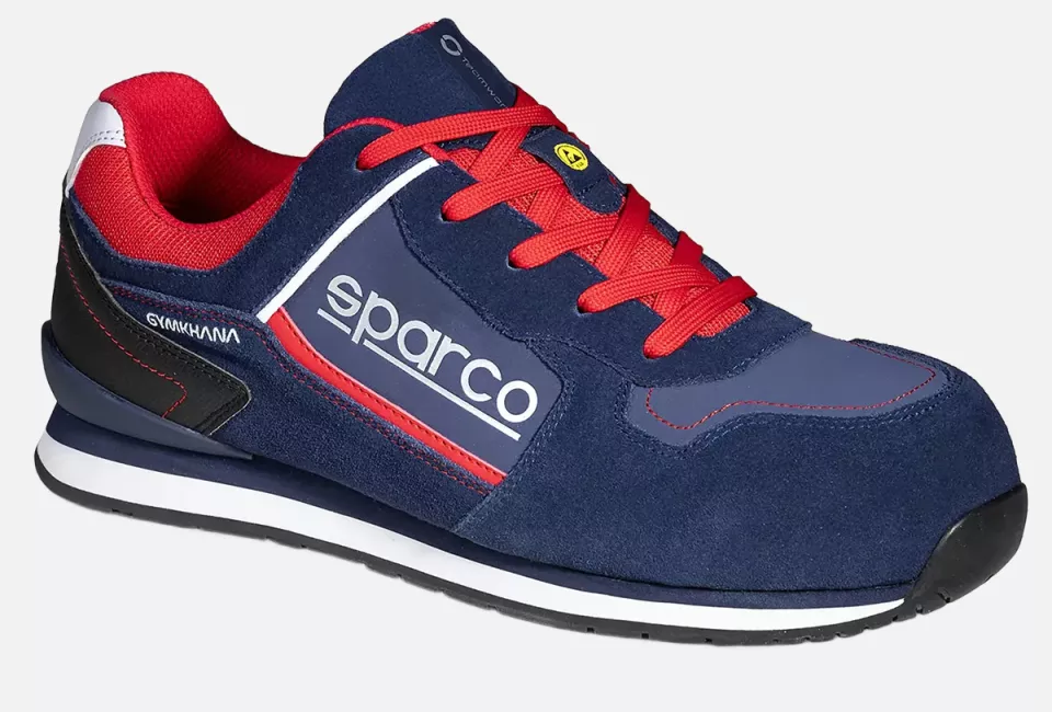 Sparco 07535BMRS, Gymkhana Tacoma Sicherheitsschuhe ESD S3 SRC HRO, Marineblau/Rot, image 1, gallery thumbnail