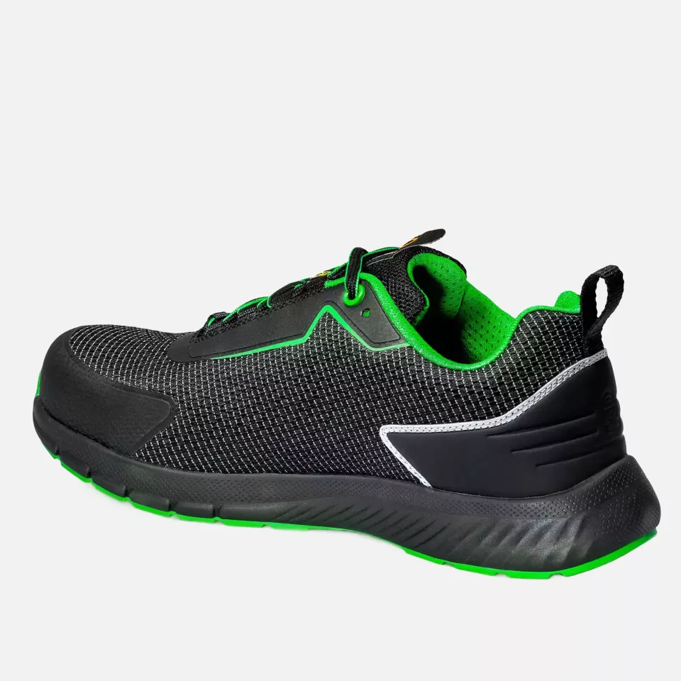 Sparco BTB0002B0-K15, Traction Safety Shoes S1PS, Black/Green, image 2, gallery thumbnail