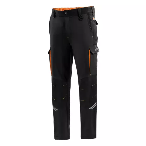 Sparco Oregon Tech Trousers, Black/Orange