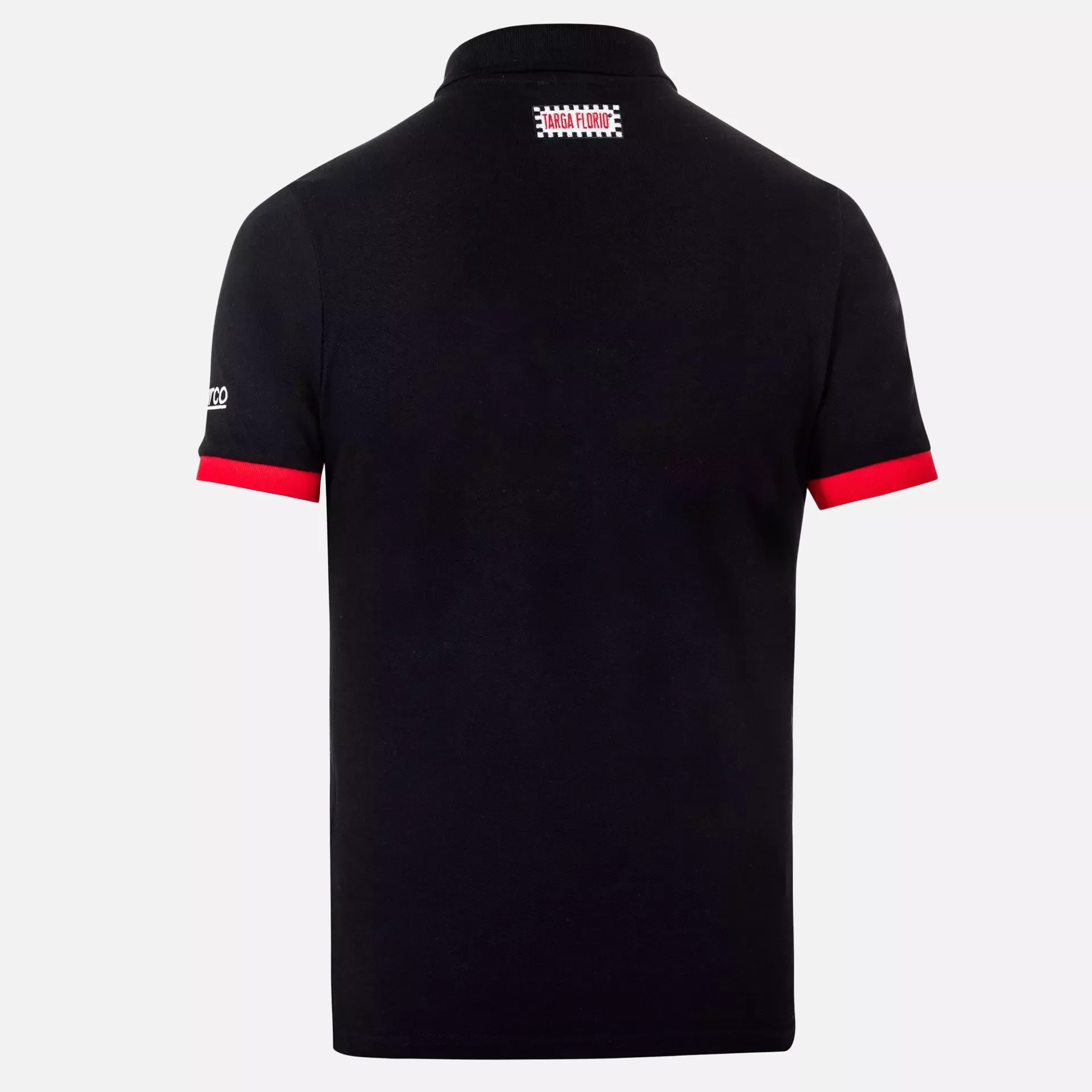 Sparco 013040TF-NRRS, Targa Florio Poloshirt, Schwarz/Rot, image 2