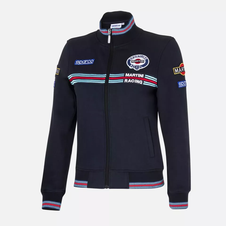 Sparco 013033MR-BM, MR Damen Sweatjacke, Marineblau, image 1, gallery thumbnail