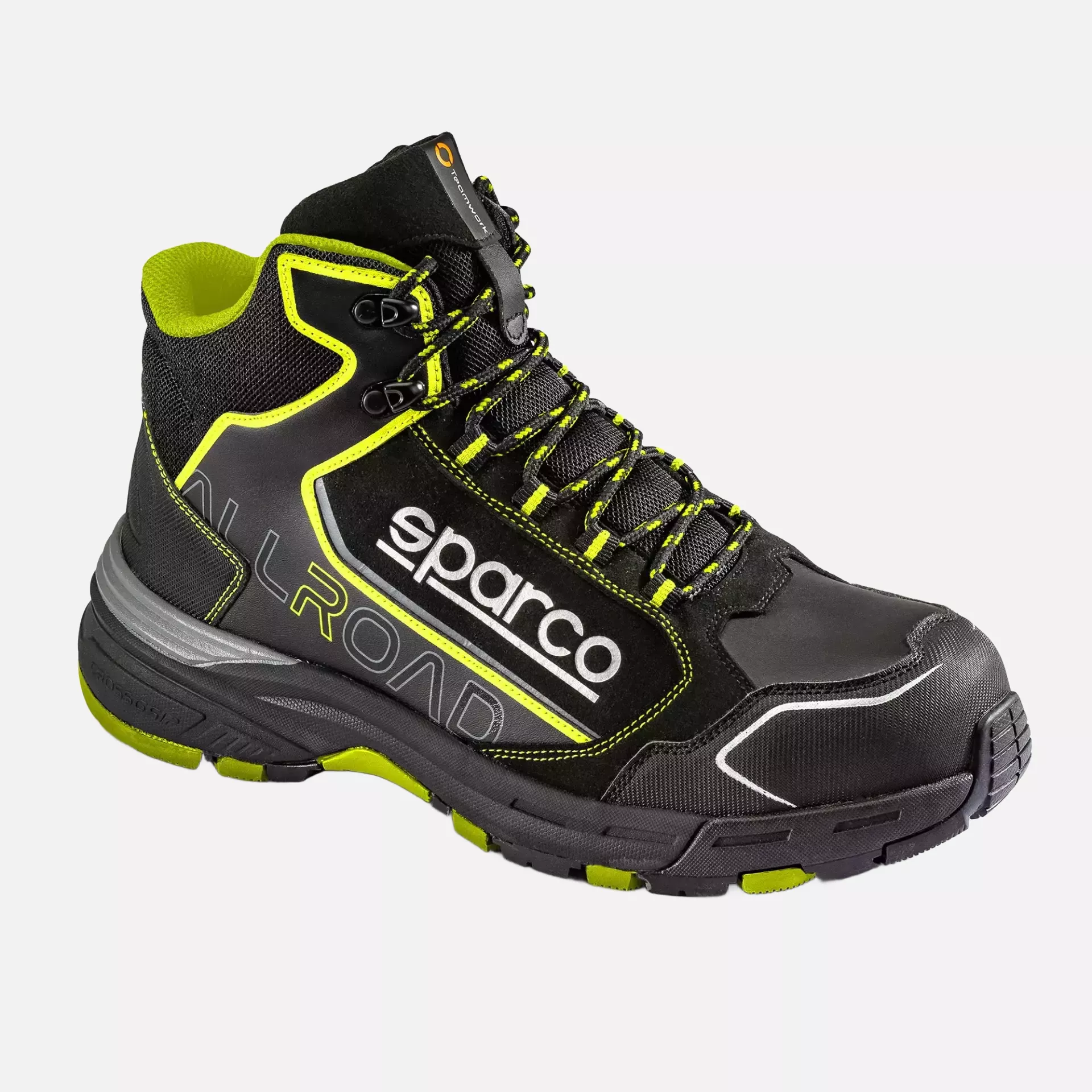 Sparco 07529NRGF, Allroad Motegi Sicherheitsschuhe ESD S3S SR FO HRO, Schwarz/Gelb, image 2