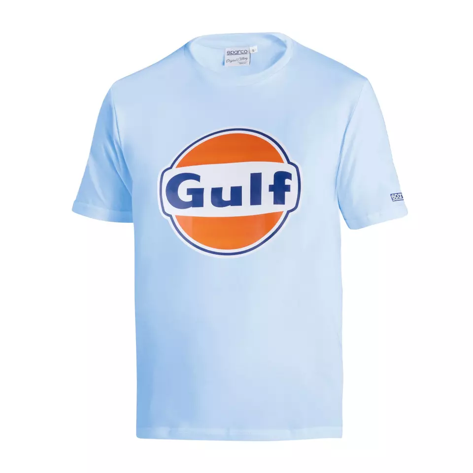 Sparco BML0006S0-C01, Gulf T-Shirt CE, Celeste, image 1, gallery thumbnail