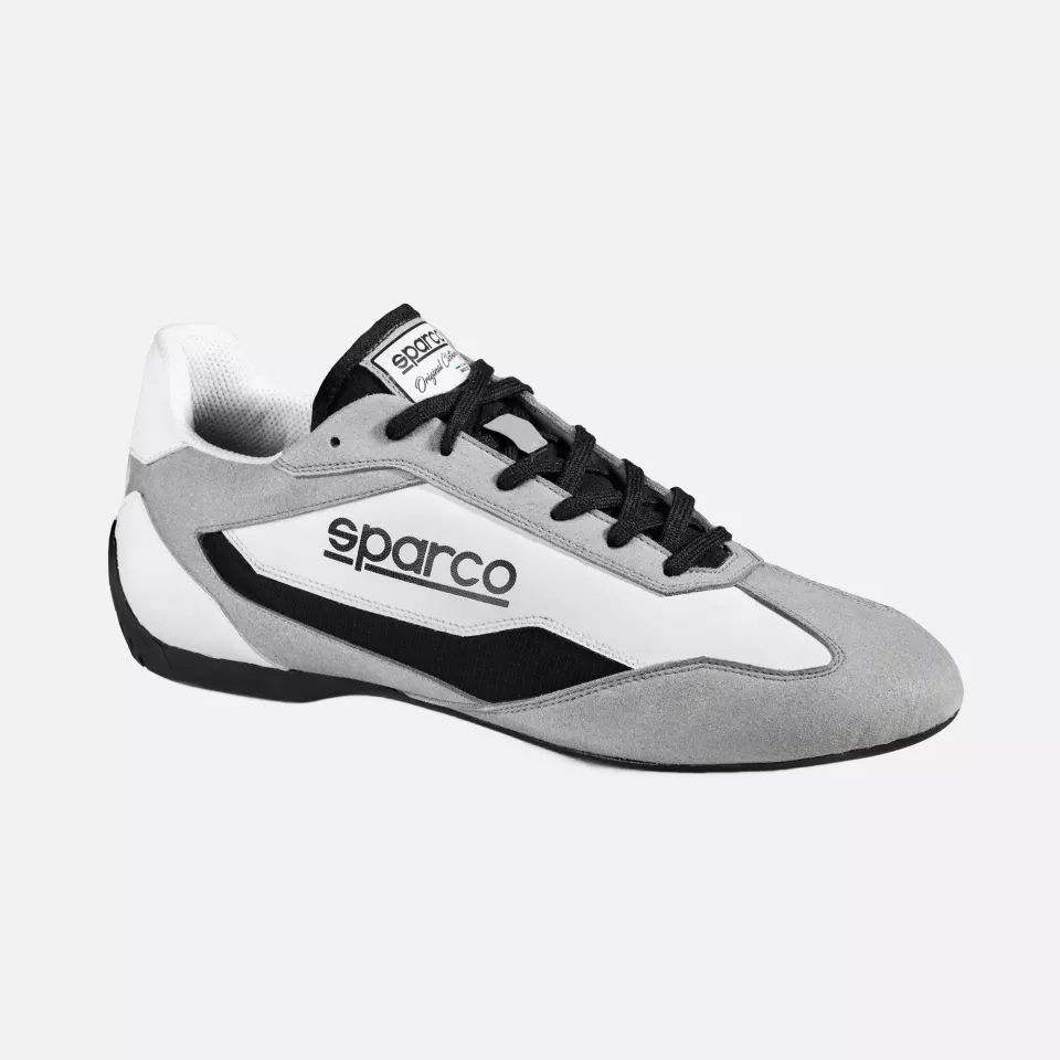 Sparco 0012A7-BINR, S-DRIVE Shoes, White/Black, image 1, gallery thumbnail