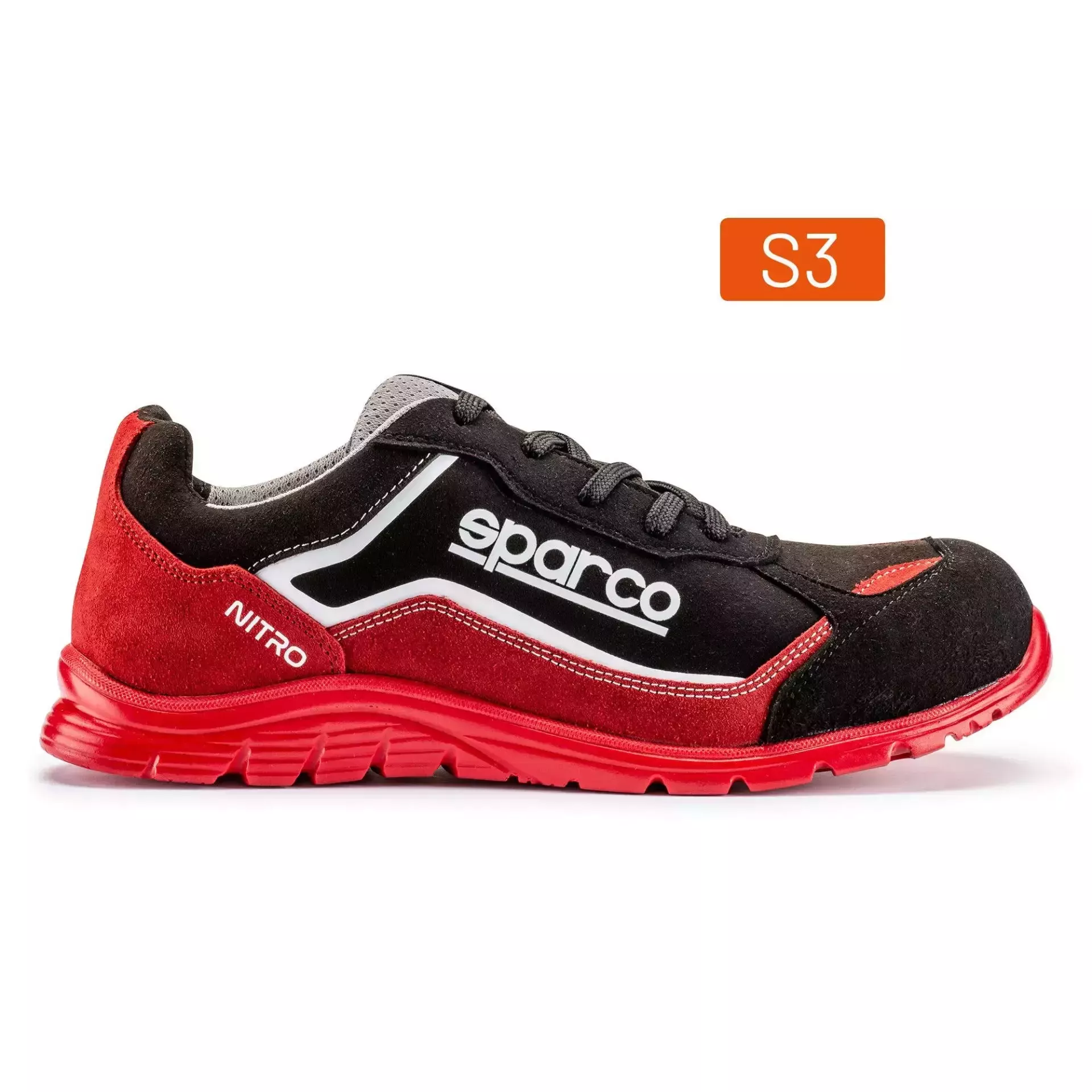 Sparco 07522RSNR, Nitro Marcus Sicherheitsschuhe ESD S3 SRC, Rot/Schwarz, image 2