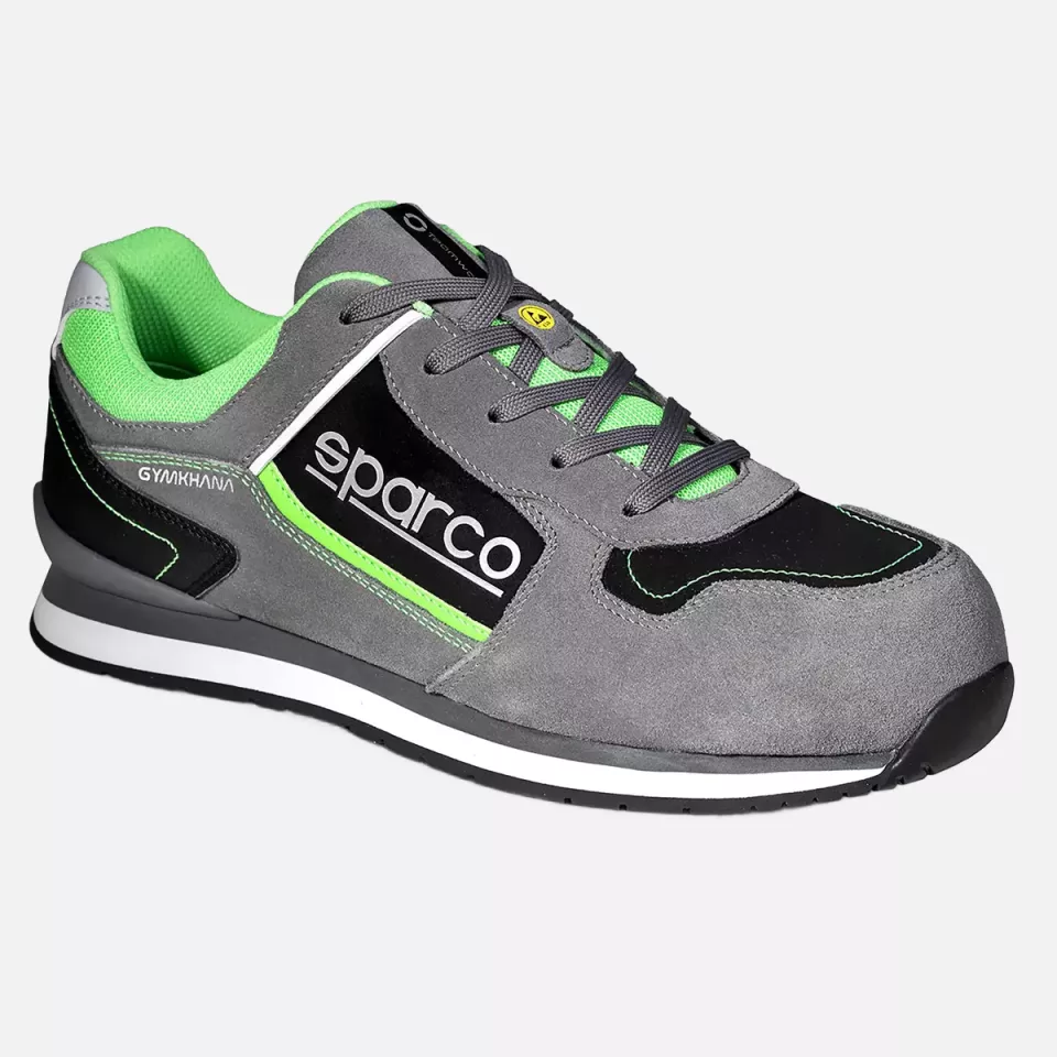 Sparco 07535GSVF, Gymkhana Chester Saftey Shoes ESD S3 SRC HRO, Gray/Green, image 1, gallery thumbnail