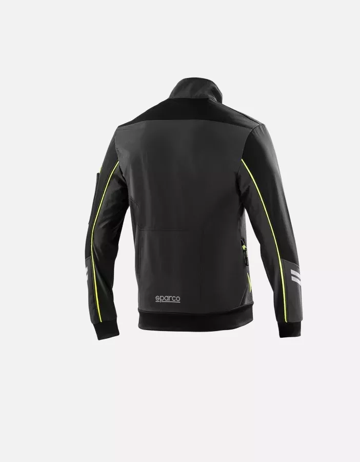 Sparco 02413GSGF, Austin Tech Softshell Jacket, Gray/Yellow, image 2