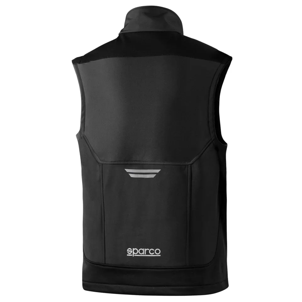 Sparco 02419-GSVF, Illinois Tech Vest, Grey/Green, image 2, gallery thumbnail