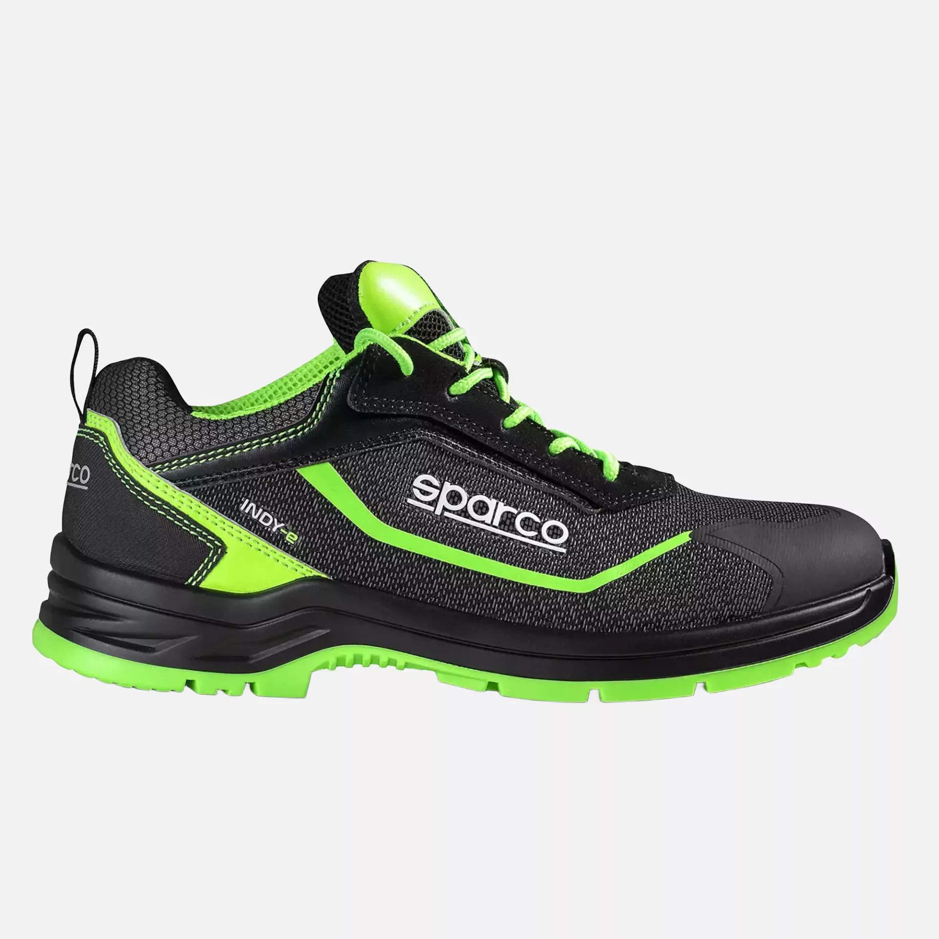 Sparco 07540NRVF, Indy Forester Saftey Shoes ESD S3S SR, Black/Green, image 2