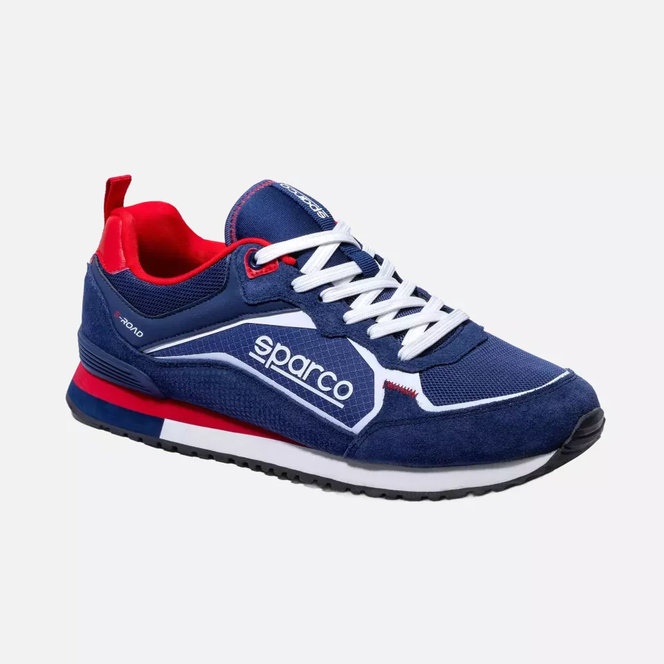 Sparco BMB0001B0-N31, S-Road Shoes, Navy Blue/Red, image 1, gallery thumbnail