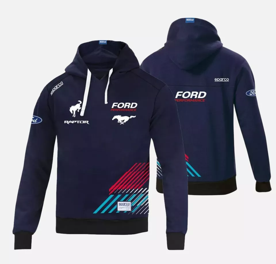 Sparco BMF0004H0-N02, Ford Performance Hoodie, Navy Blue, image 3, gallery thumbnail