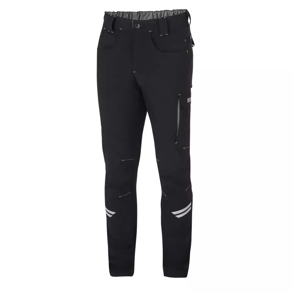 Sparco 02425NRGS, Kansas Tech Light Trousers, Black/Dark Gray, image 1, gallery thumbnail