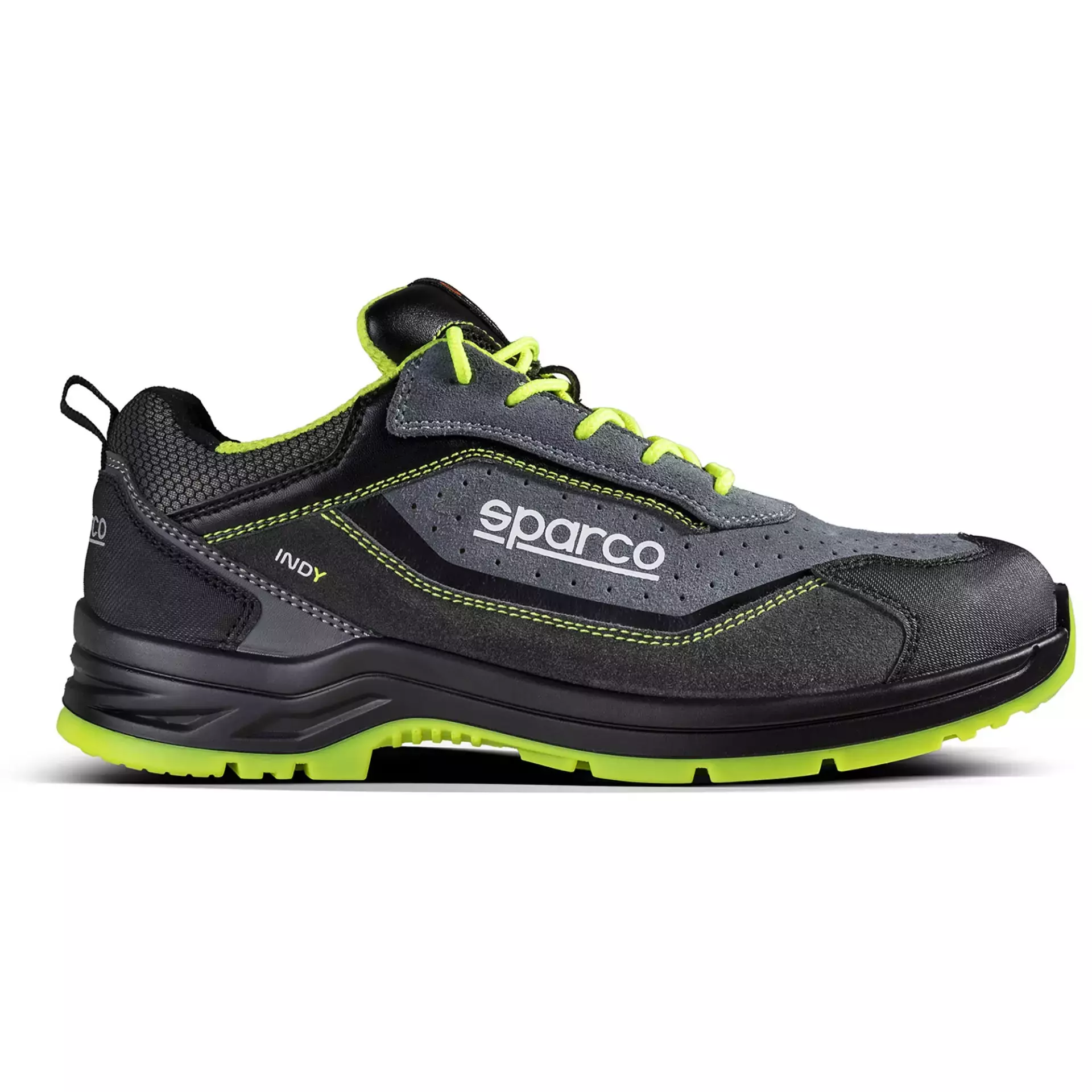 Sparco 07538GSGF, Indy Texas Saftey Shoes S1PS SR FO LG, Gray/Yellow, image 3