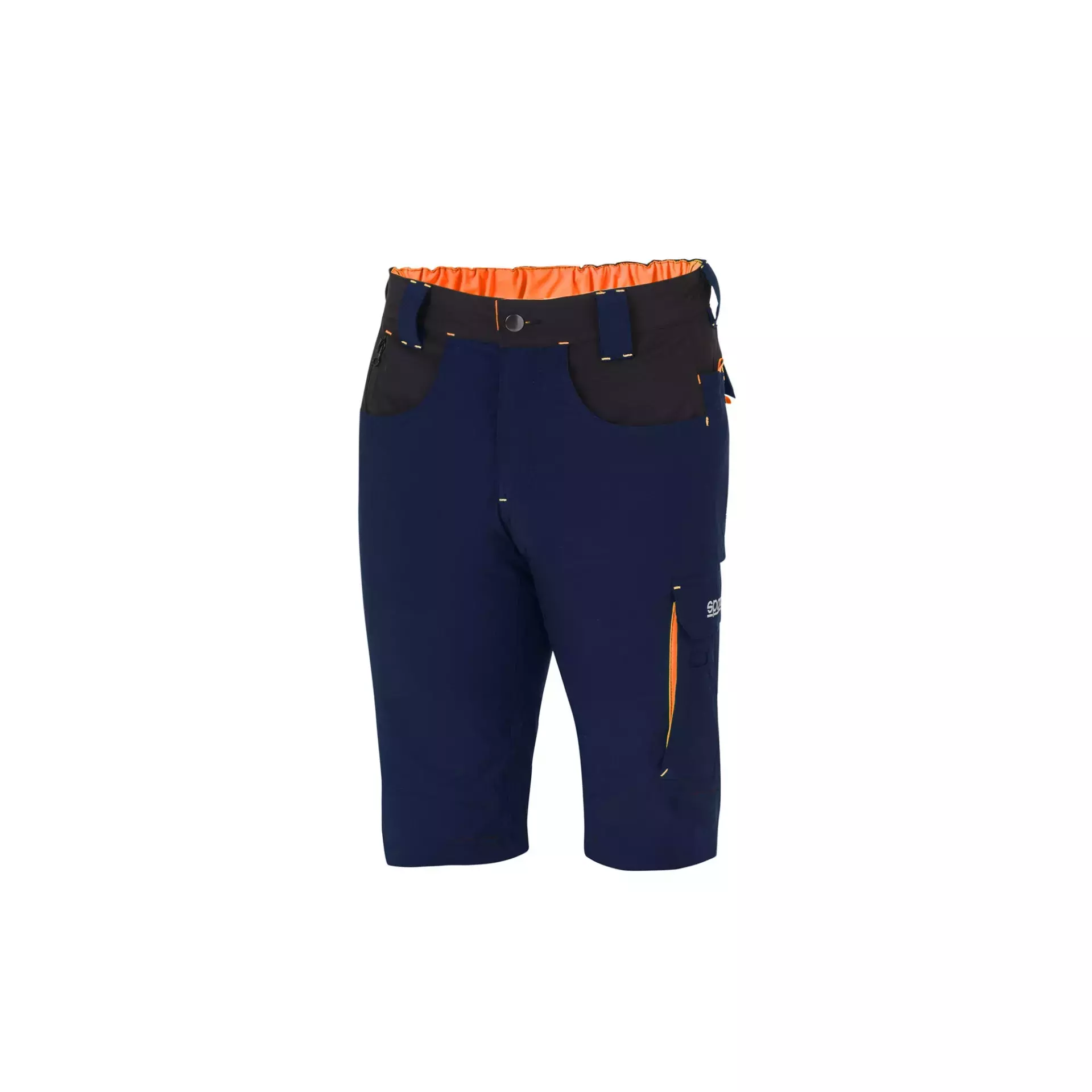 Sparco 02428BMAF, Laredo Tech Light Shorts, Navy Blue/Orange, image 1