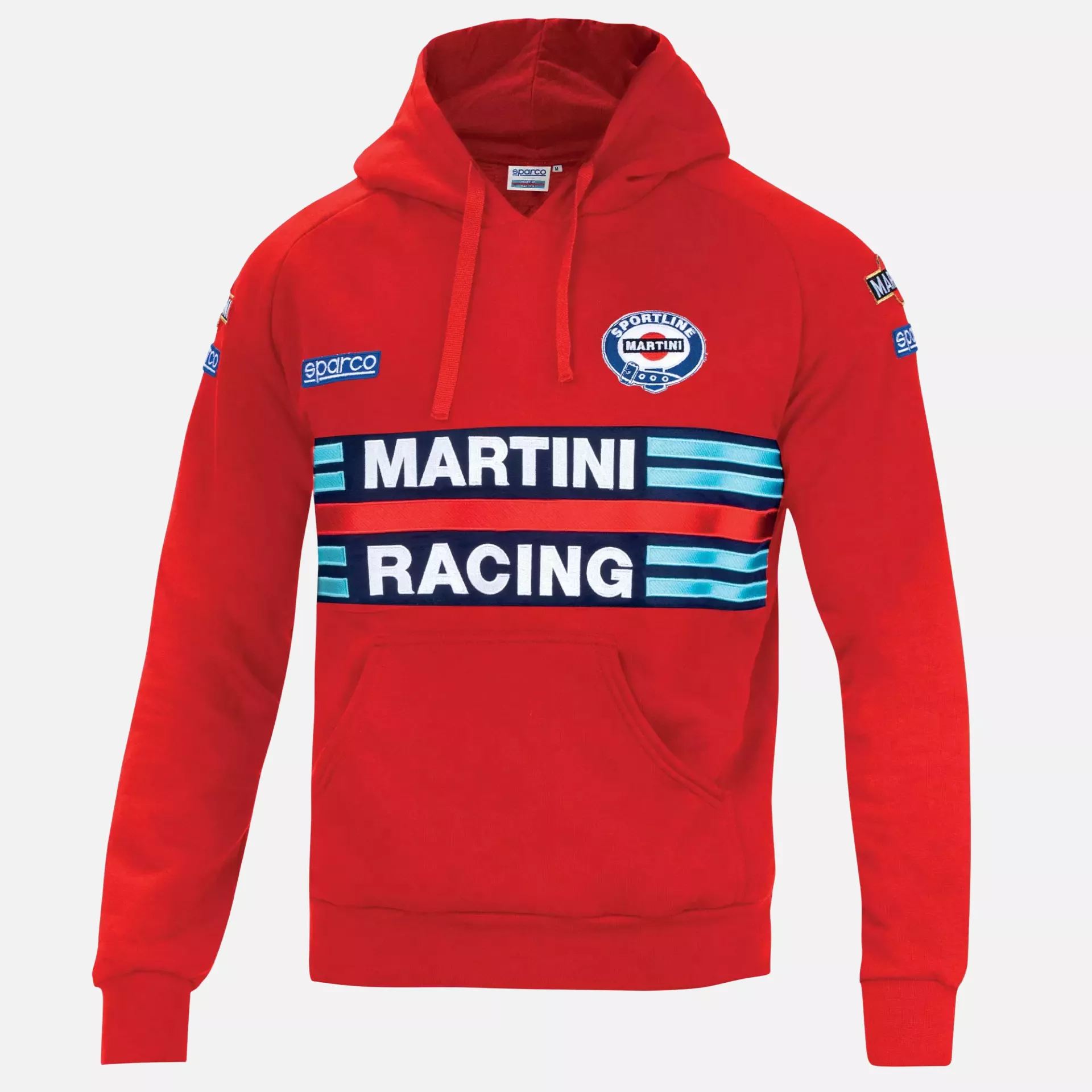 Sparco 01279MR-RS, Martini Racing Hoodie, Red, image 1