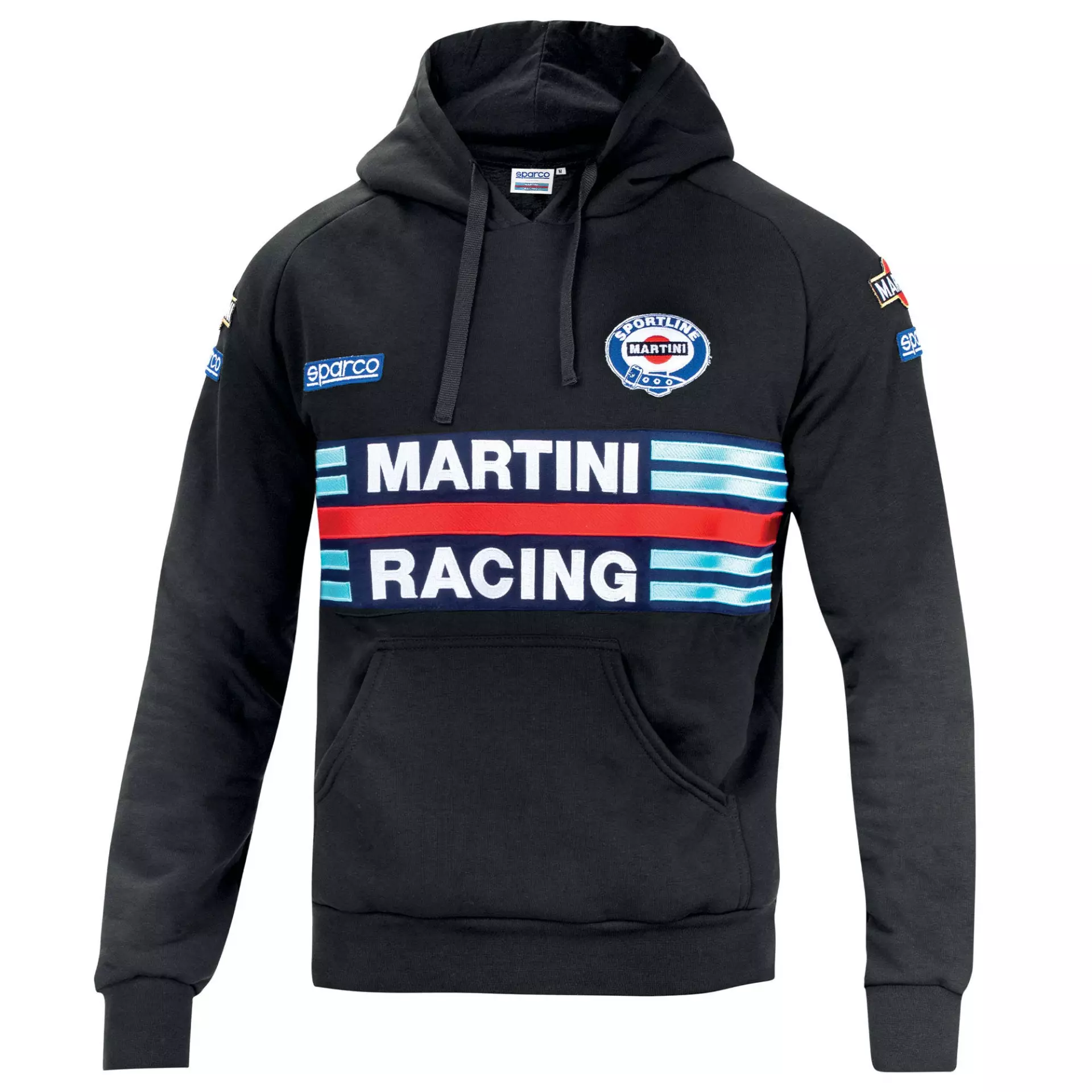 Sparco 01279MR-NR, Martini Racing Hoodie, Black, image 1