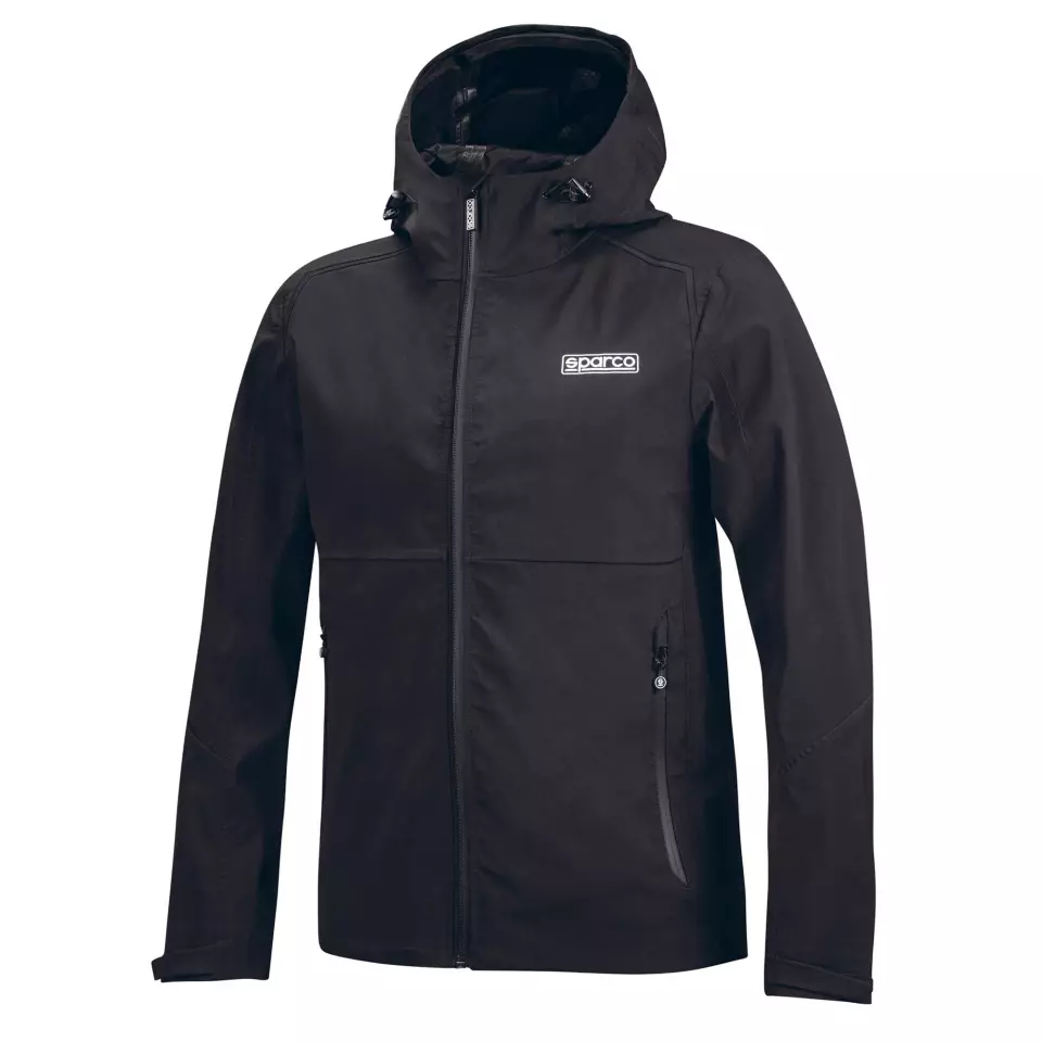 Sparco BMJ0015B0-K01, Shell Jacket Waterproof, Black, image 1, gallery thumbnail